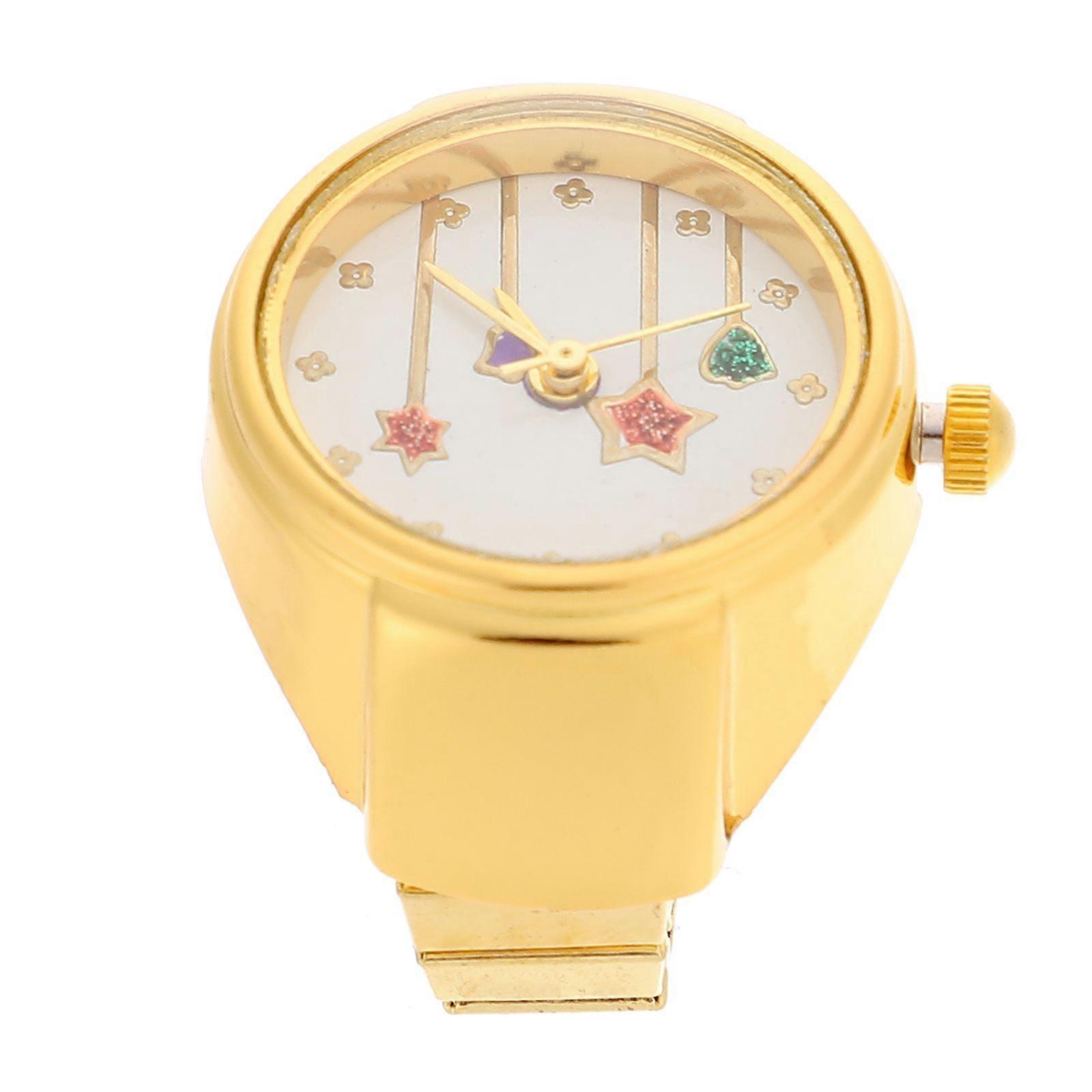 Decorative Ring Watch Exquisite Watch Ring Wear-resistant Ring Clock People Decor