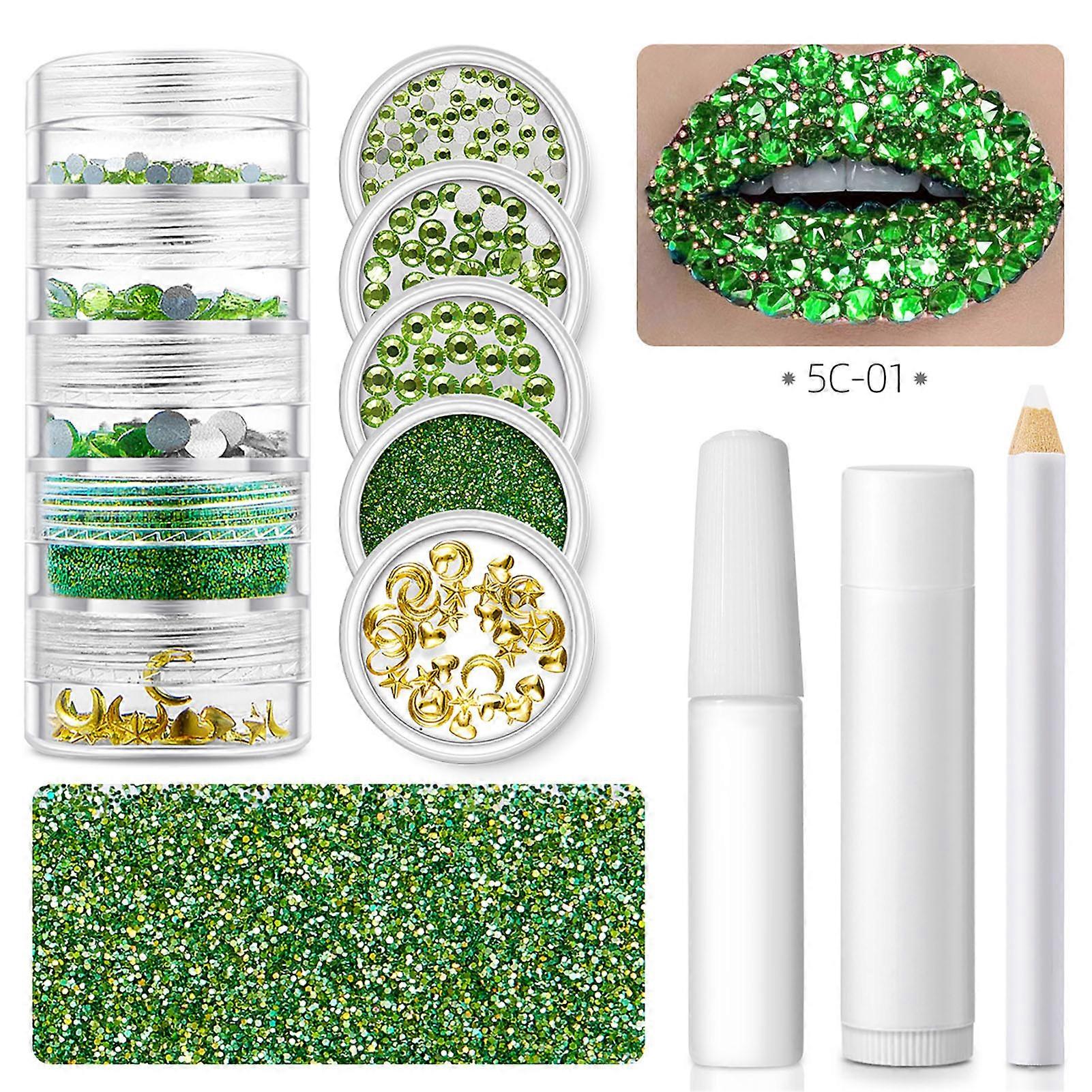 Shiny Diamond Glitter Lip Kit Shimmer Sparkly Glitter Lips Makeup Tool