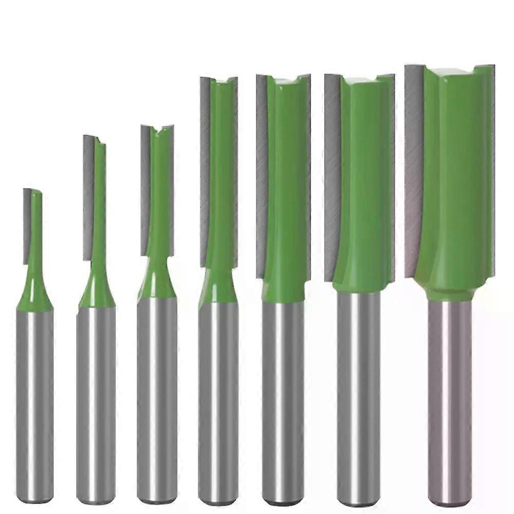 6MM 1/4 Shank Flush Trim Router Bit Tungsten Carbide Single Double Flute Router Bit Wood Milling Cutter for Woodwork Tool