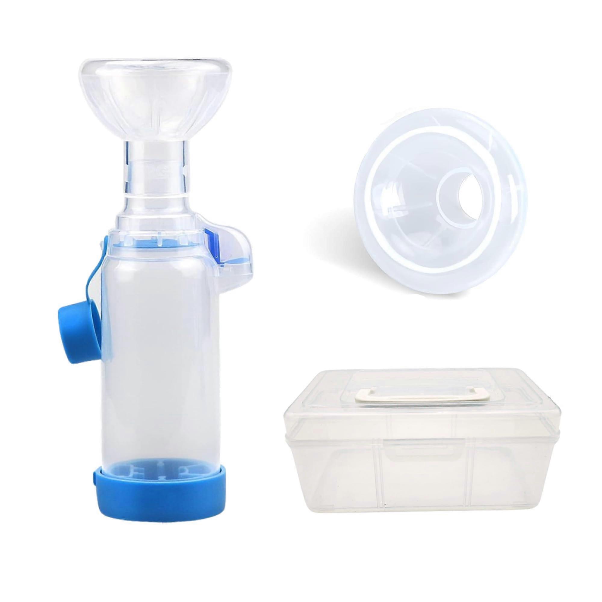 Handheld Inhaler Spacer for Pets, Portable Dog and Cat Asthma Inhaler with 2 Masks and Travel Case for Pet Asthma Relief