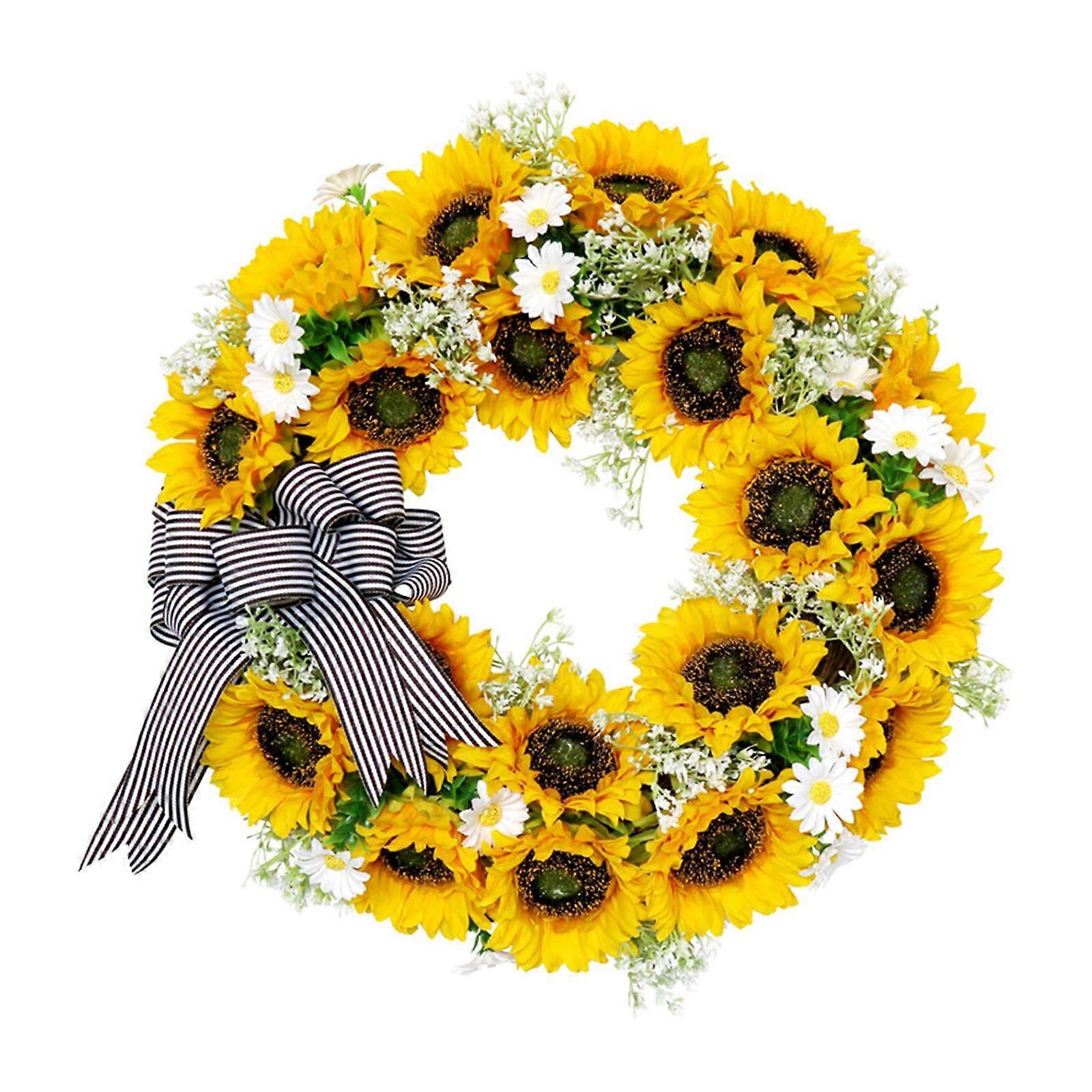 Handmade Flower Wreath Spring and Wreaths 18in for