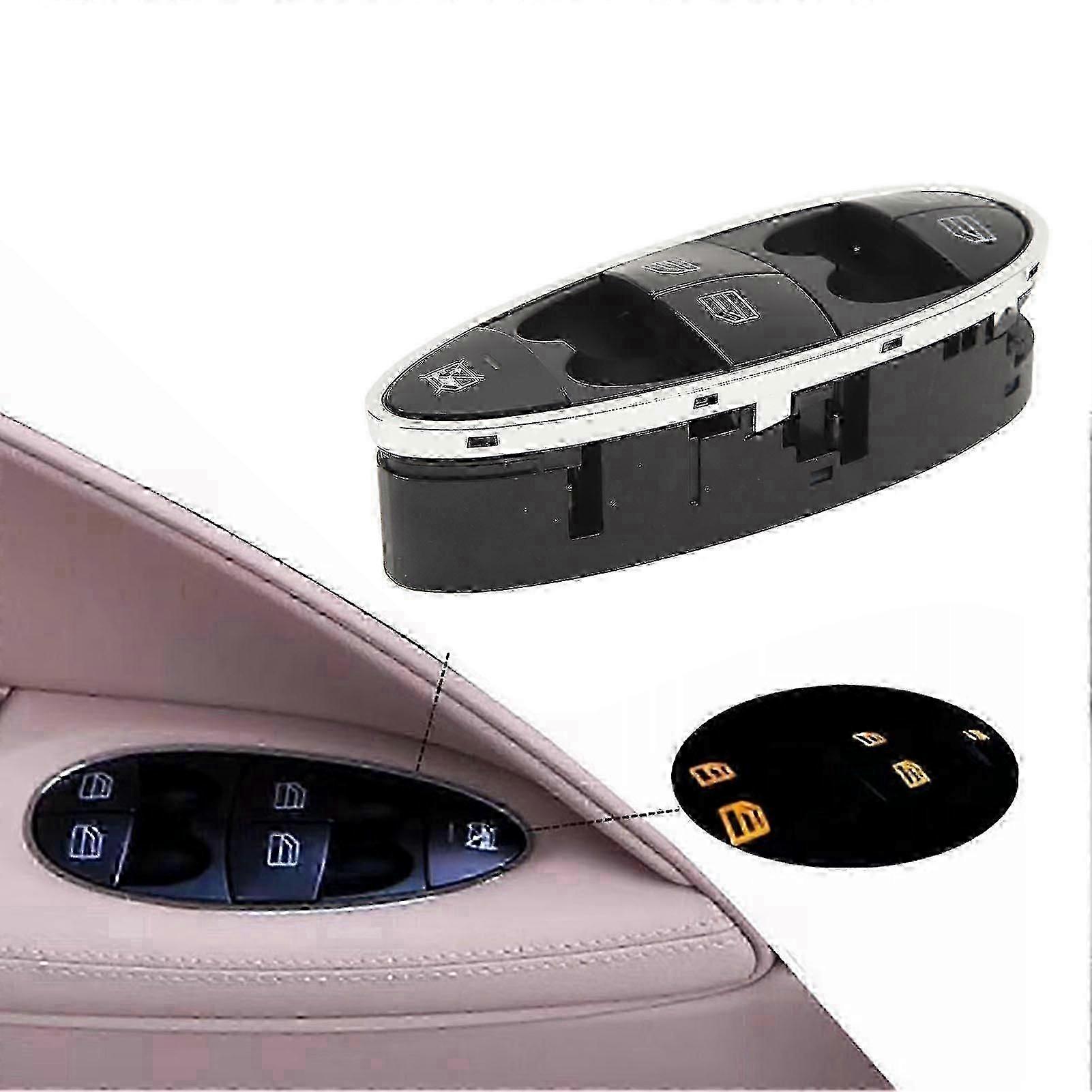 Driver Side Power Window Switch 2118213679 Sensitive Control Master Power Window Switch Replacement for Benz E320 W211