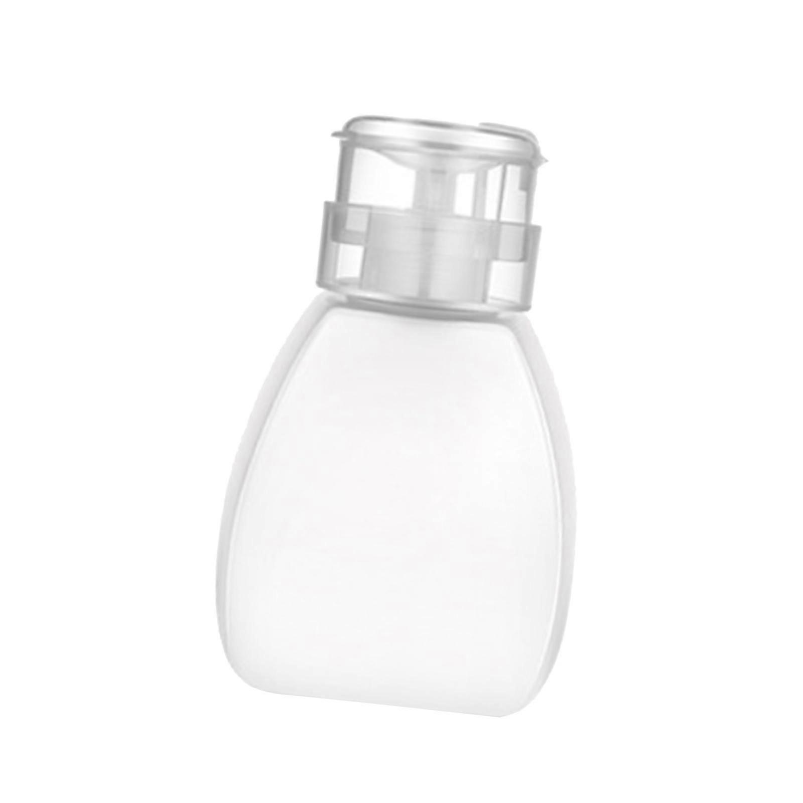 Nail Polish Remover Bottle Press Pump ,Refillable with , Lightweight Empty
