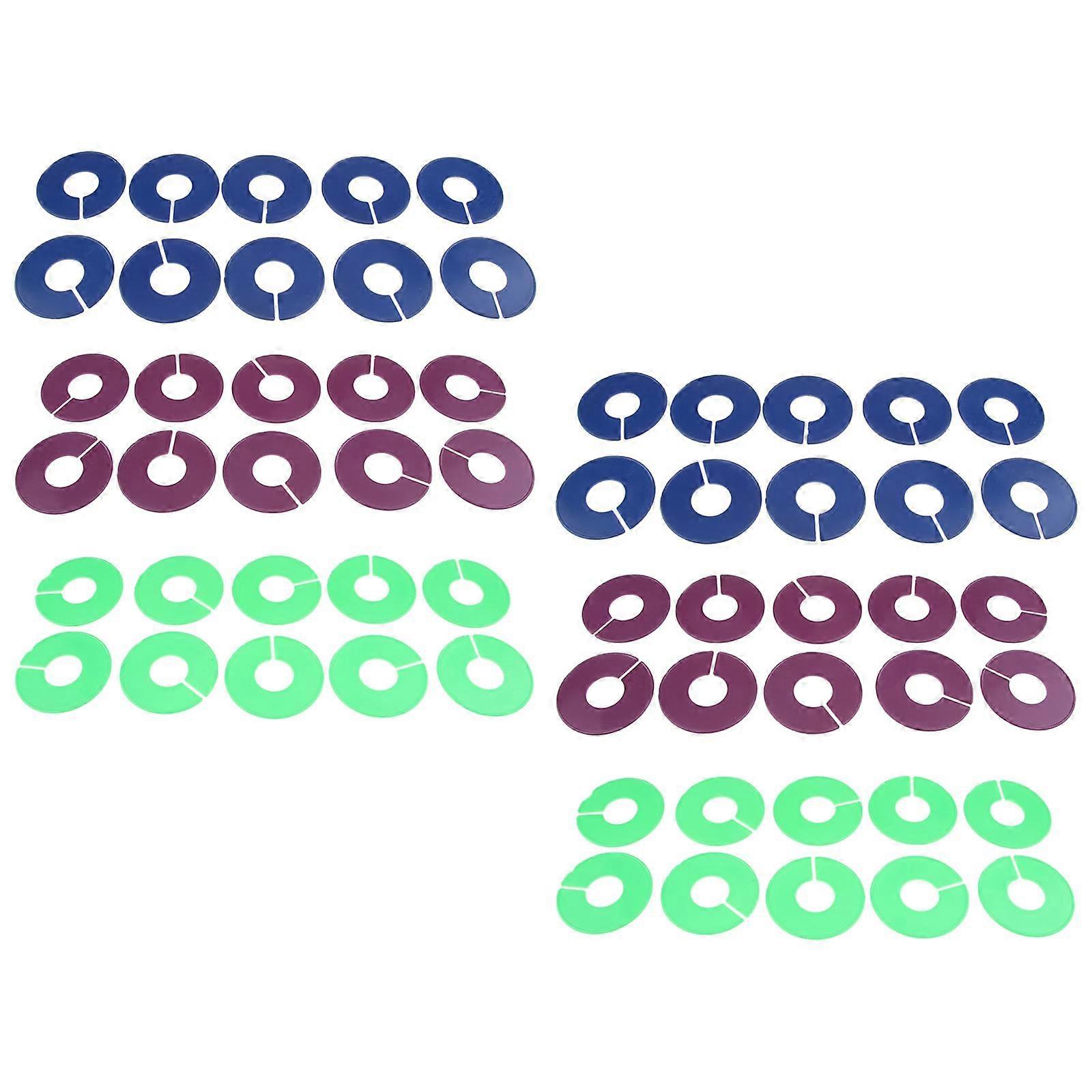60pcs Durable Kleiderständer Größe Divider Kleiderschrank Rund Weiß Zubehör