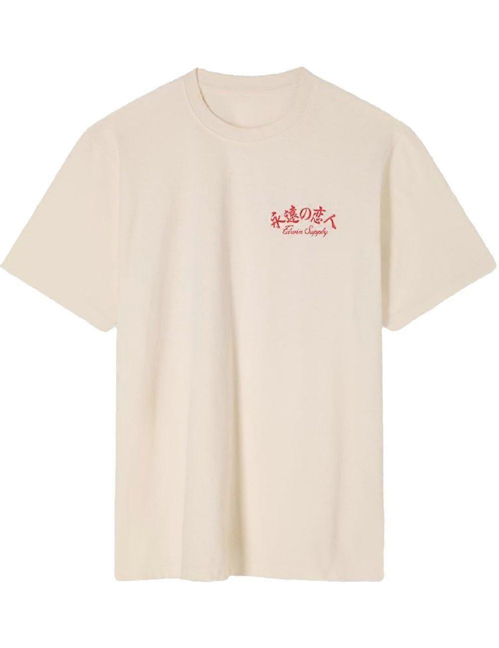 Men's Edwin Jeans Forever Lover T-shirt - Whisper White