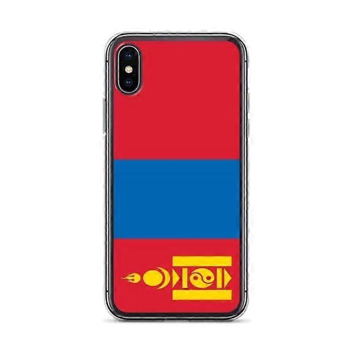 iPhone Case - Flag of Mongolia - iPhone XS - Soft Silicone - Slim Design - Multicolor