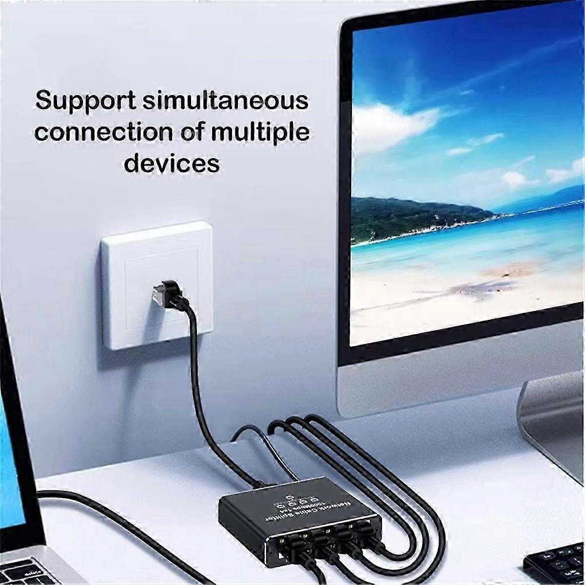 Switch Router Labkom 1000Mbps Ethernet Adapter LAN Internet Splitter Cat 6 RJ45 Gigabit ...
