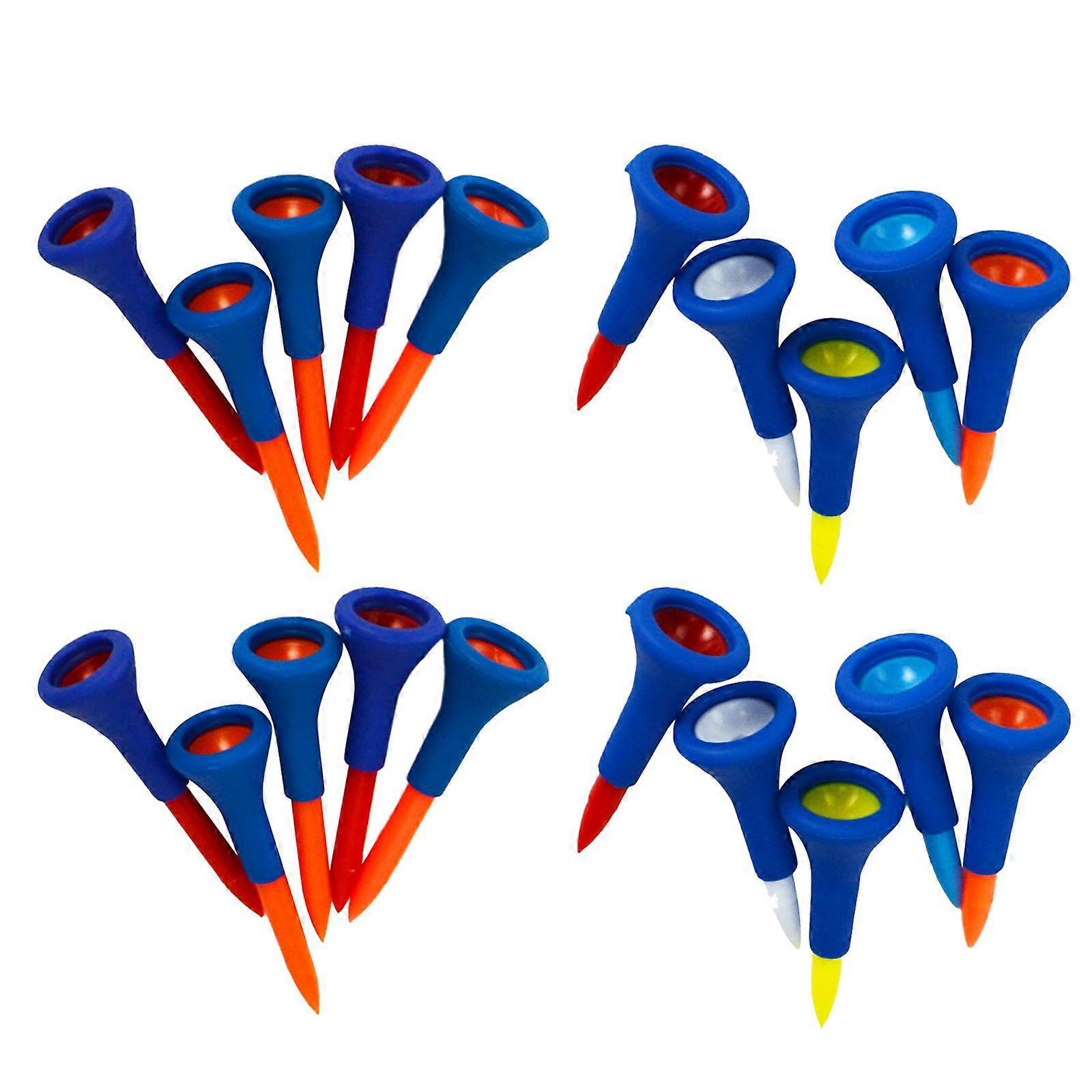 20x Durable Soft Rubber Cushion Golf T Shirts, Random Color, Short + Medium