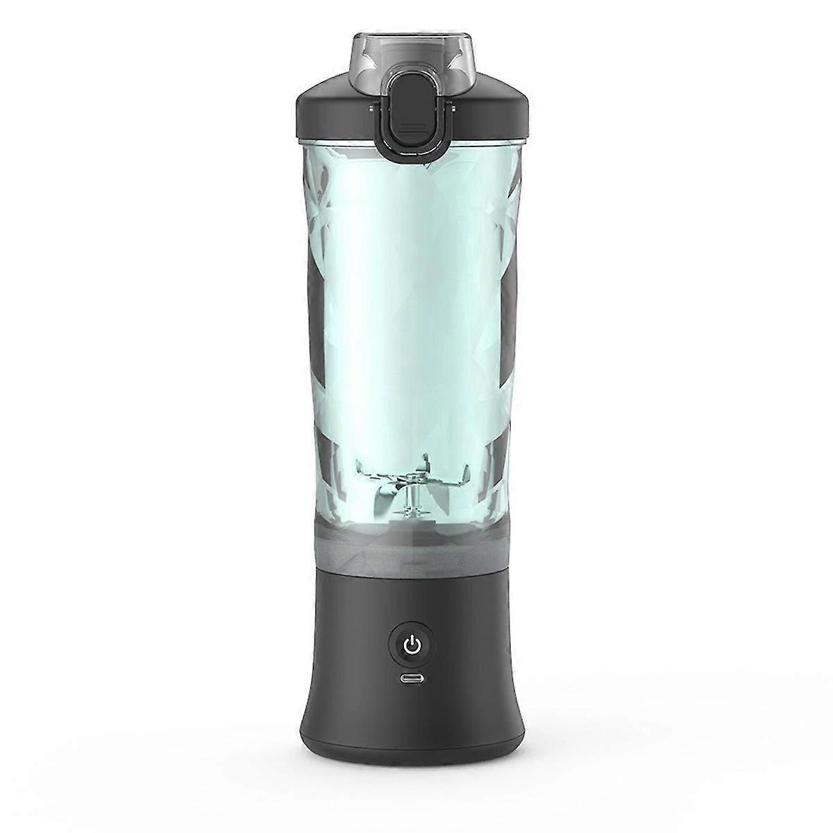 Portable Juicer with Leather Handle USB Charging Blender Ice Crusher Compatible Fitness Gym