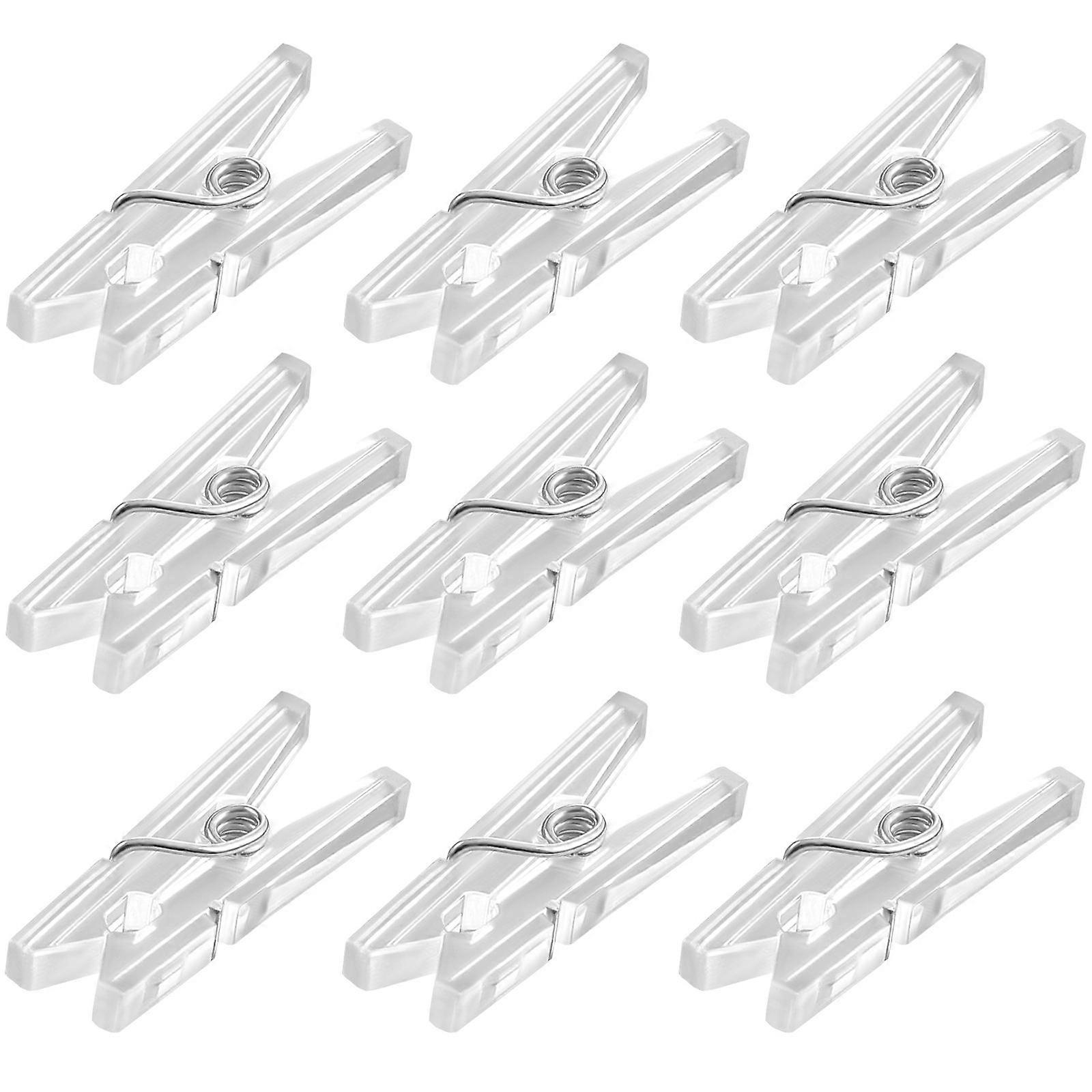 Compact Spring Clips, Plastic Pegs for Hanging and Organizing Tasks