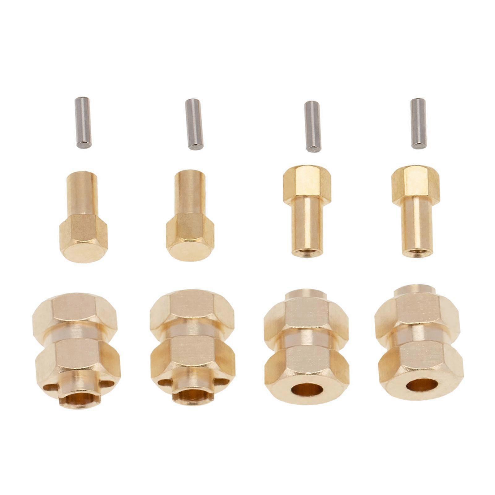 4Pcs Wheel Hub Hex Adapter Weight Fit For Axial SCX24 1/24 RC Crawler Car