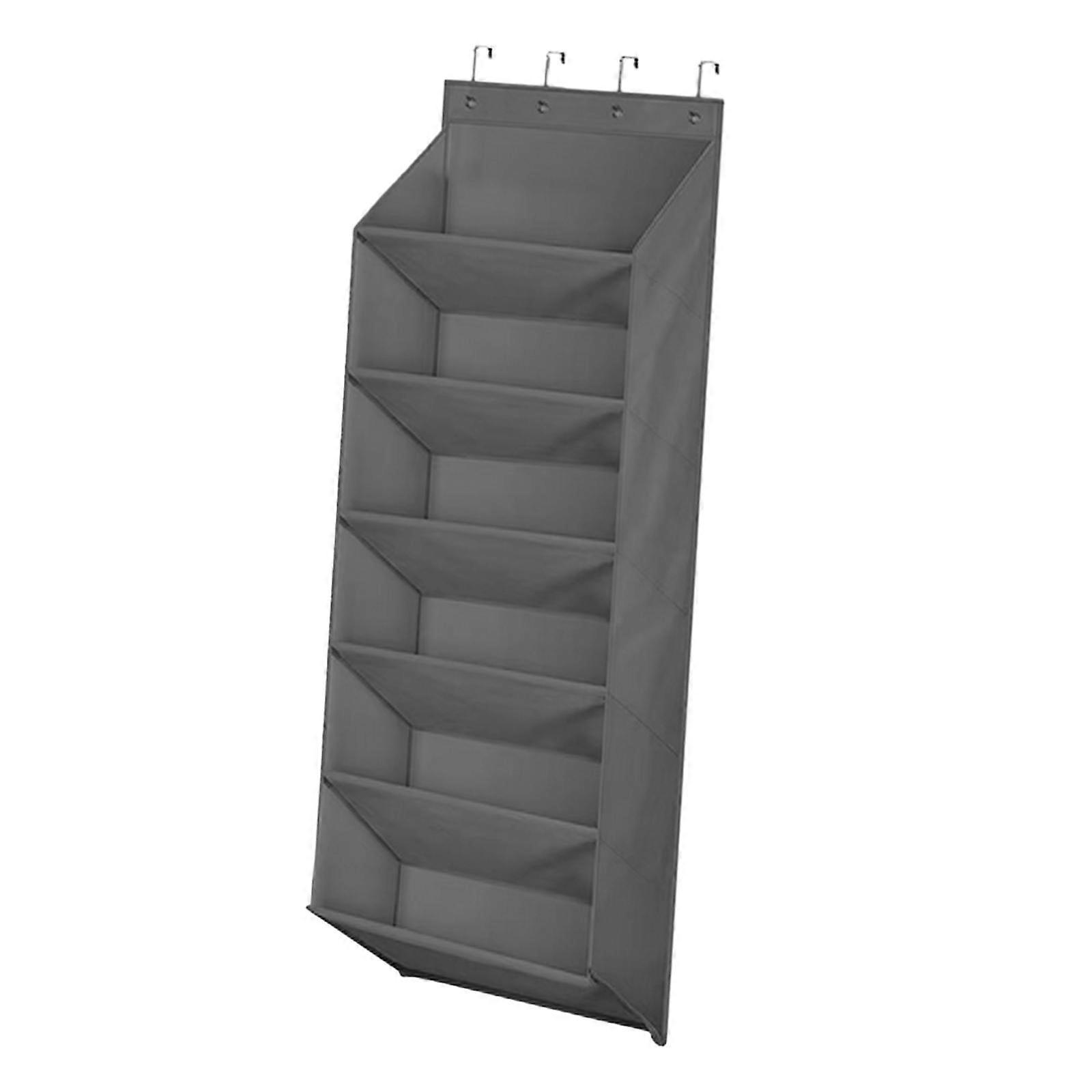 Deep Pockets Door Shoe Rack Hanging Shoe Rack for 14 Pair Boots Hats Towels