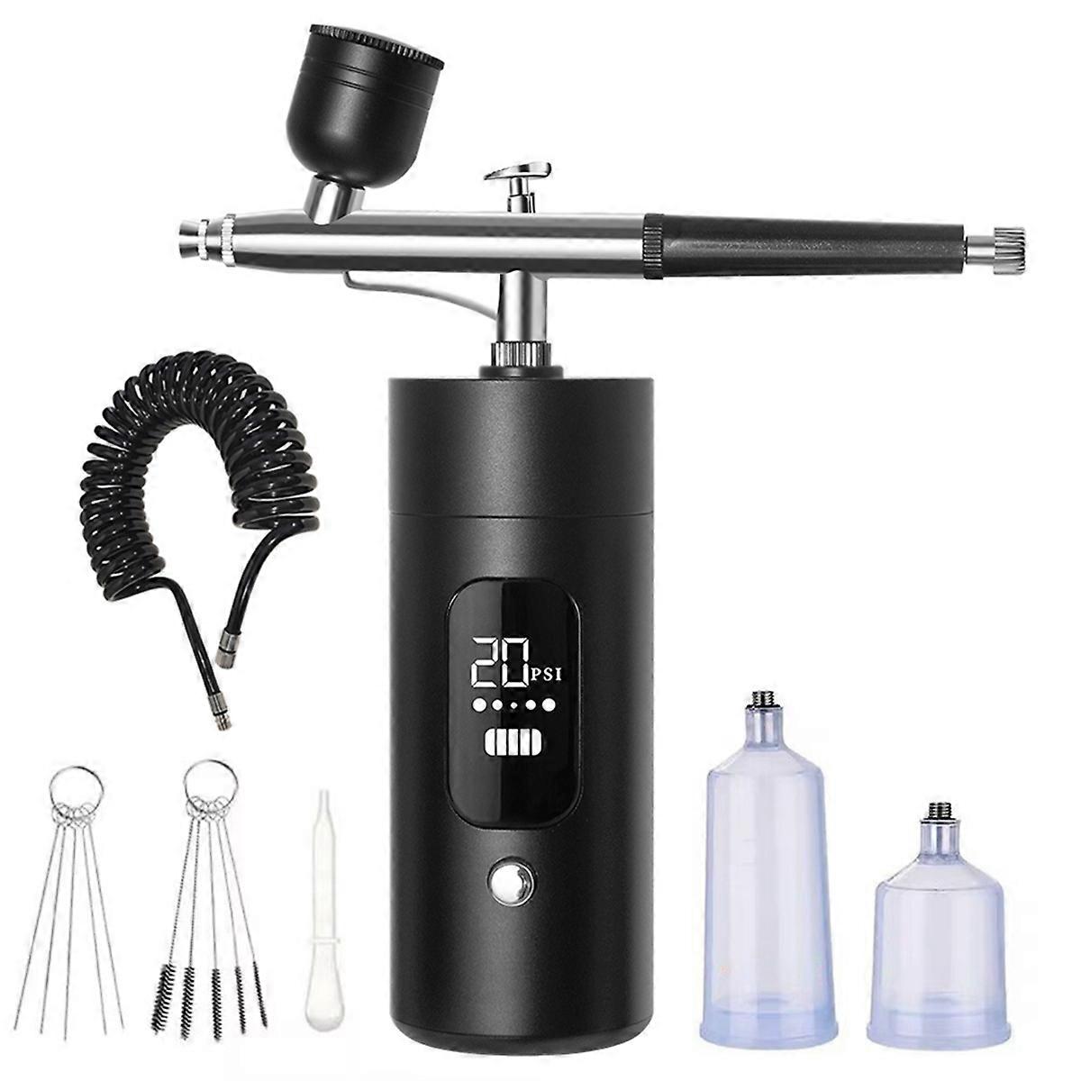 Airbrush Nail with Compressor Portable Airbrush Nail Art Compressor for Nails Cake Painting Crafts