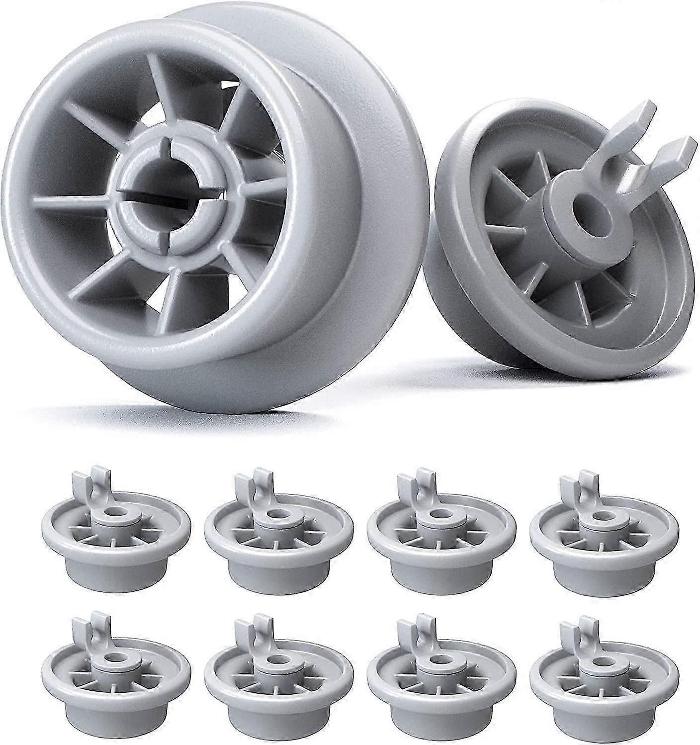 Set of dishwasher basket rollers - Rollers suitable for most dishwashers - Set of 8 dishwasher basket rollers for optimal performance