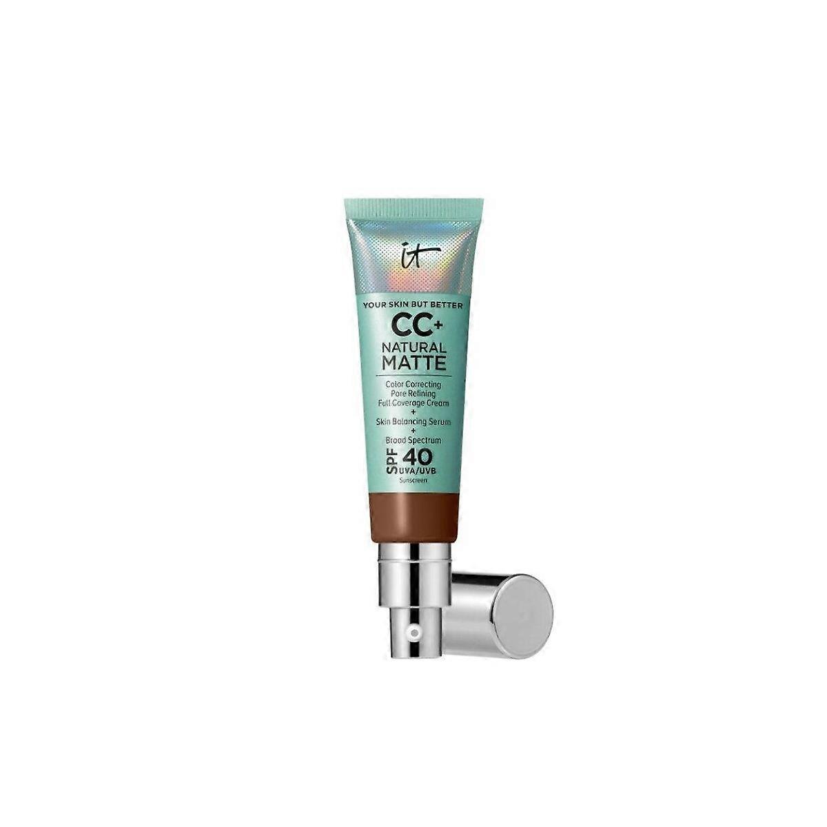 It Cosmetics Cc+ Matte Cream, Deep Bronze - 1.08oz