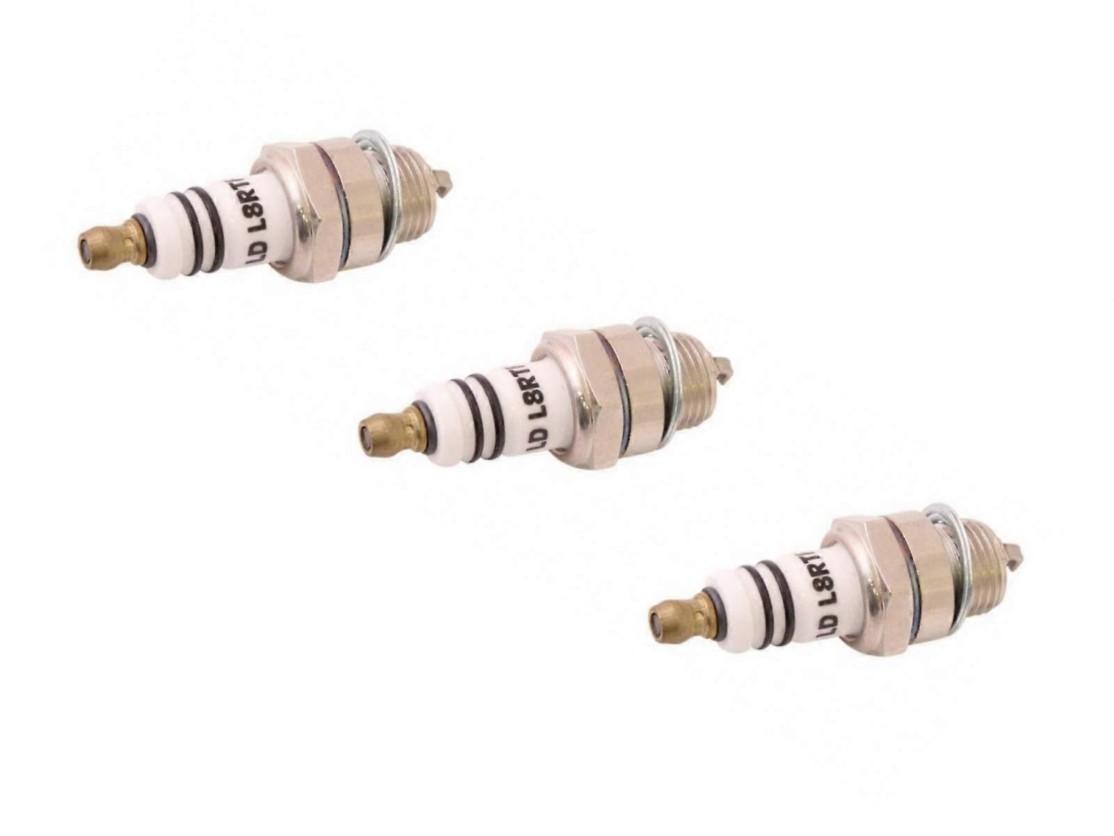 Spark Plug Set of 3 Compatible with Husqvarna 445 Chainsaw - High Performance, Durable, Easy Install