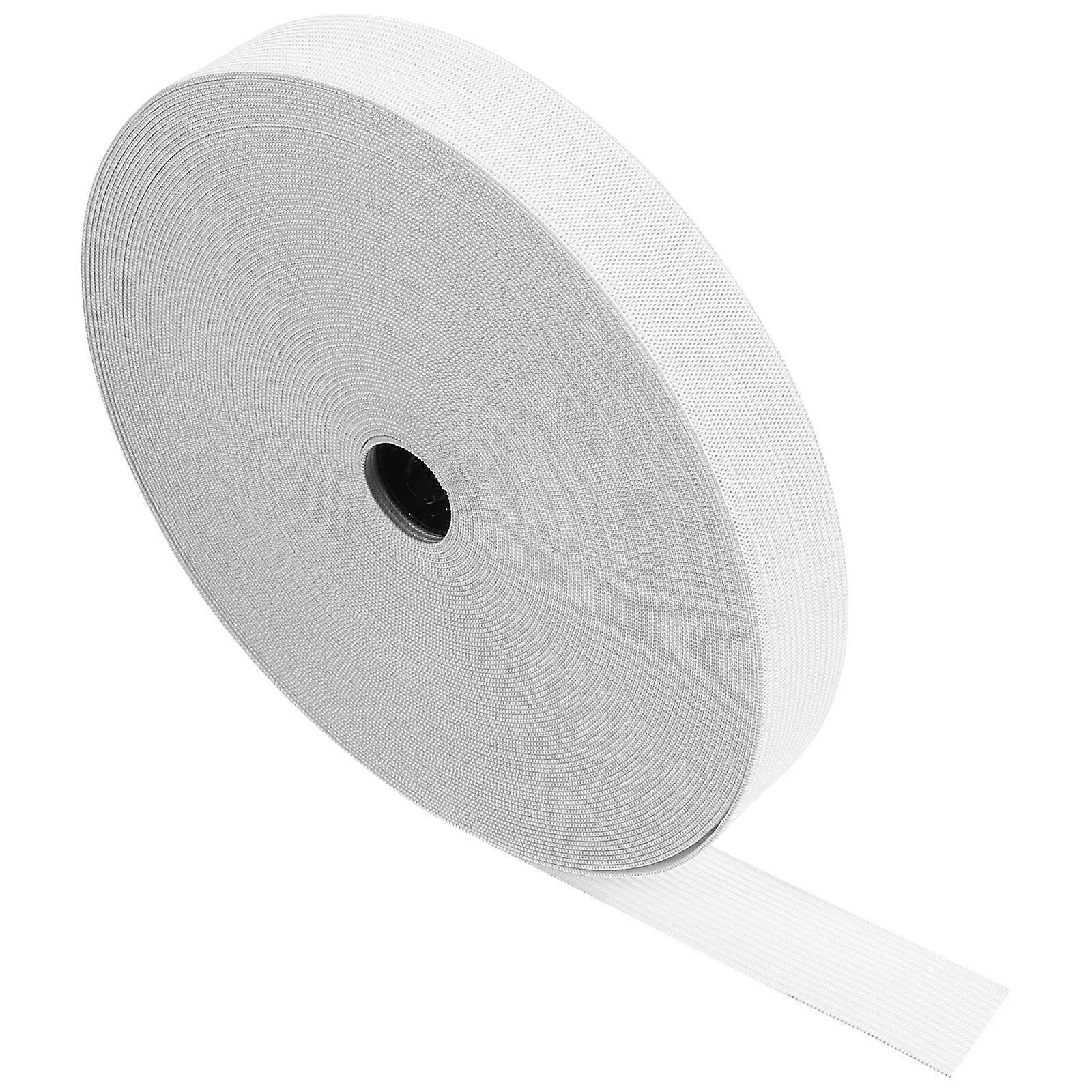 Elasticity Stretch Cord Diy Crafts Sewing Supplies Sewers 2000X2 5cm White Polyester 1 Roll