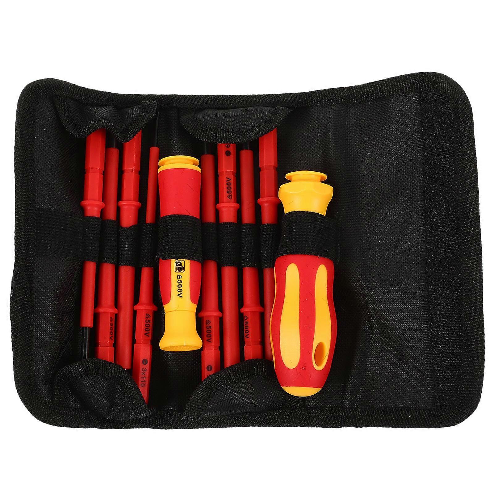Insulated Screw Driver Set Electrician Tools Electrical Work Insulation Safety Square Shape 1Set