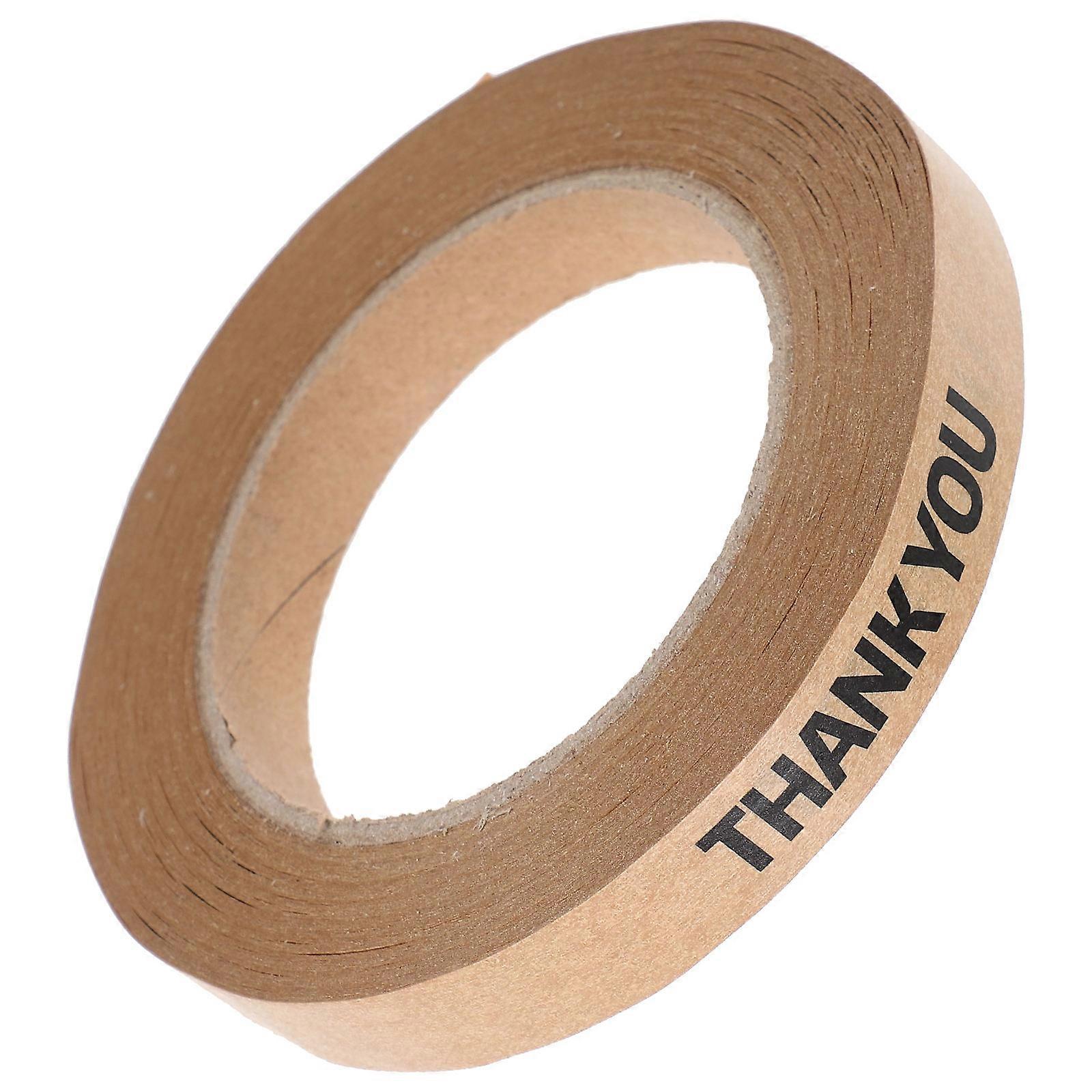 Packaging Bag Sealing Tapes White Kraft Paper for Bakery Products Supermarket 1 Roll