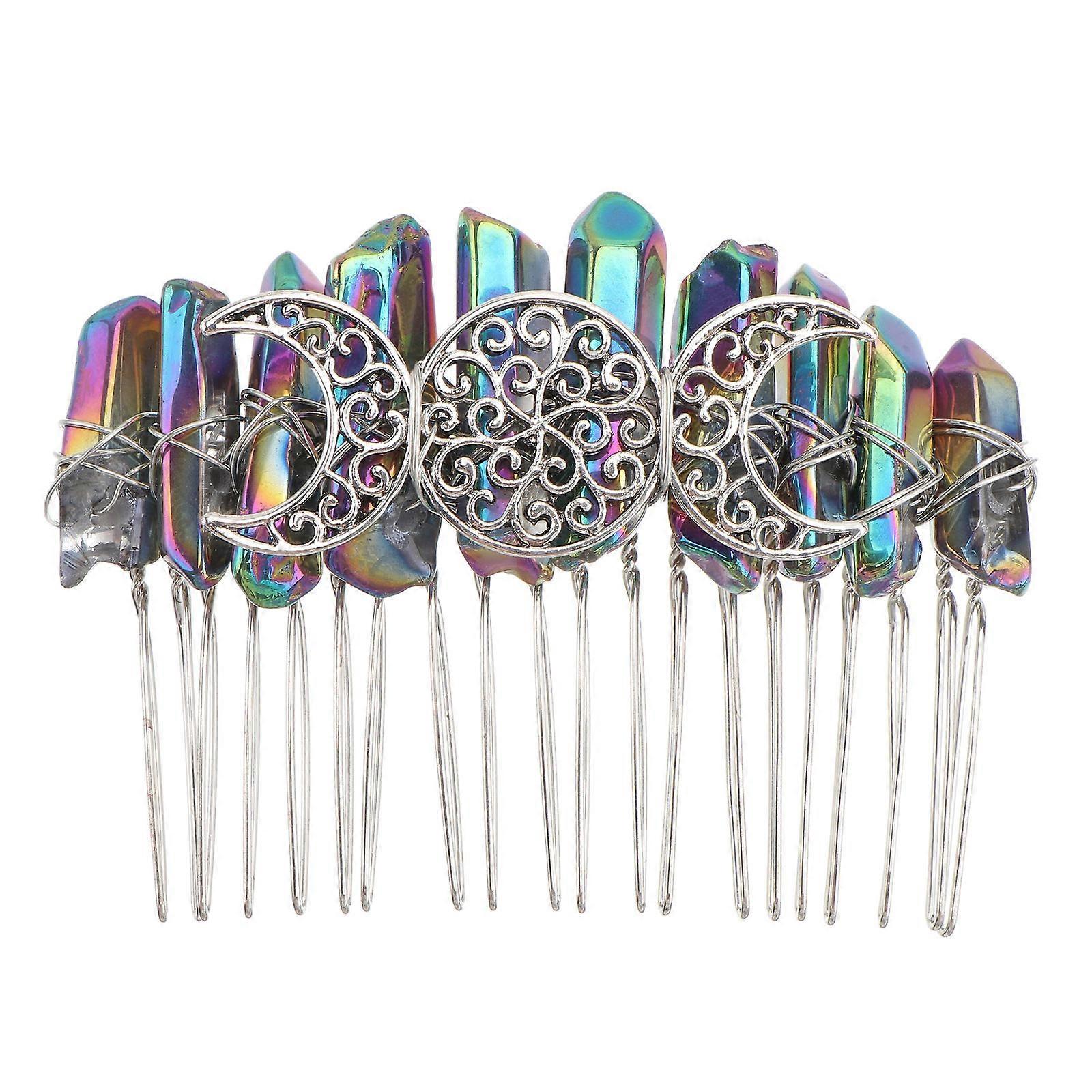 Tuck Comb Hair Accessories Decorative Side Combs For Women Multi 7x6cm Handmade Hair Decor 1Pack