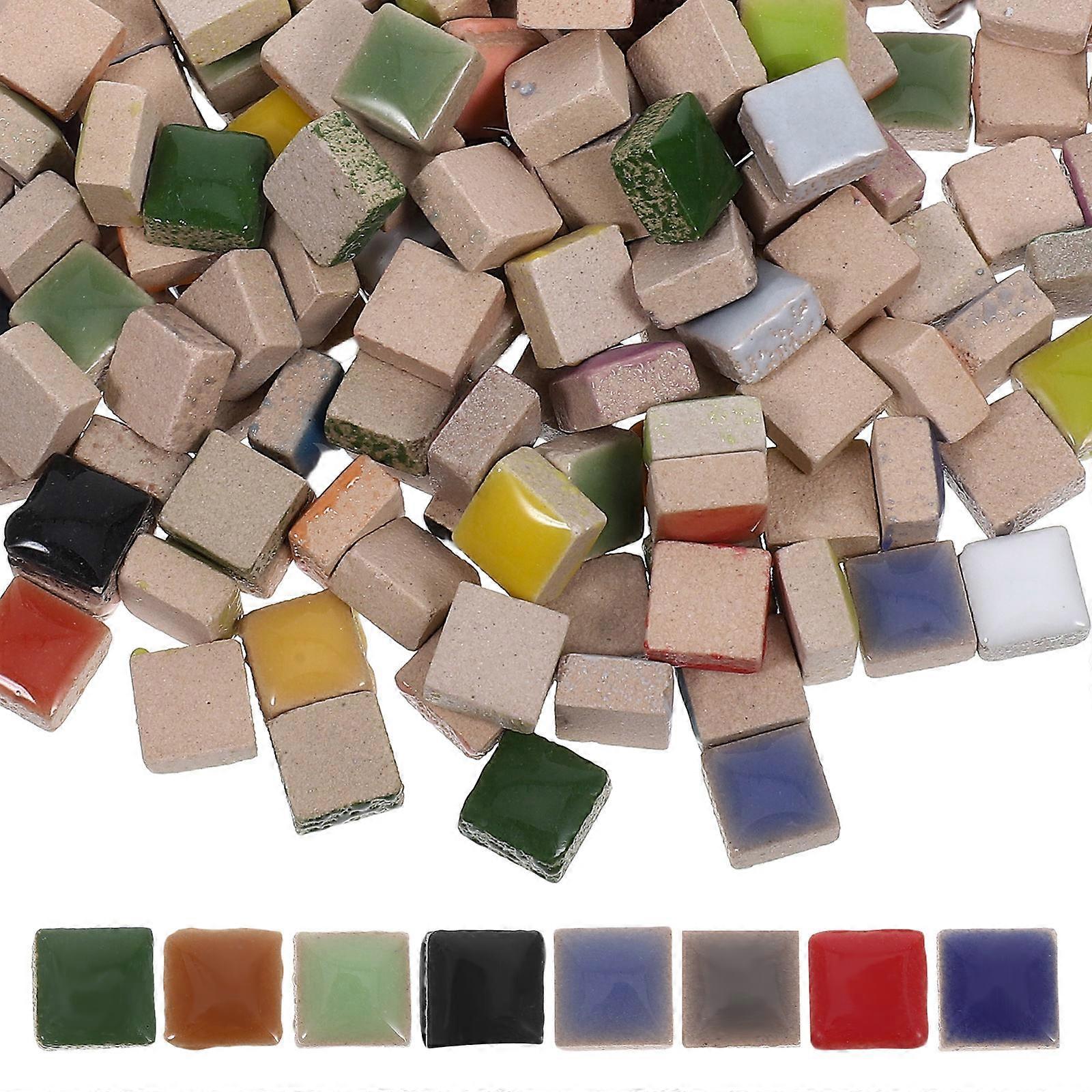 Ceramic Micro Mosaic Tiles for Decoration, Artistic Projects, and Crafting – Square Shaped Tiles Ideal for Walls, Kitchens, and Bathrooms