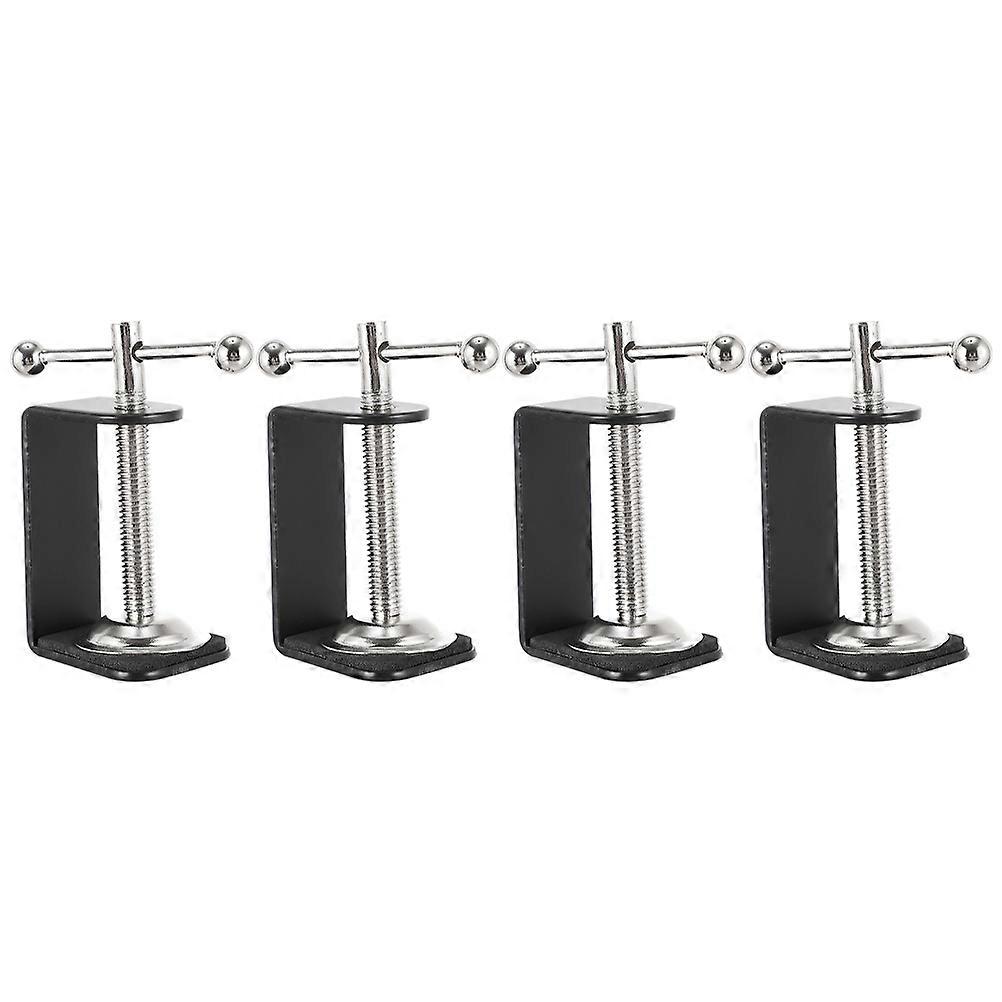 Adjustable Universal Table Clamp Metal Desk Clamp 4Pcs Practical Design For General Users