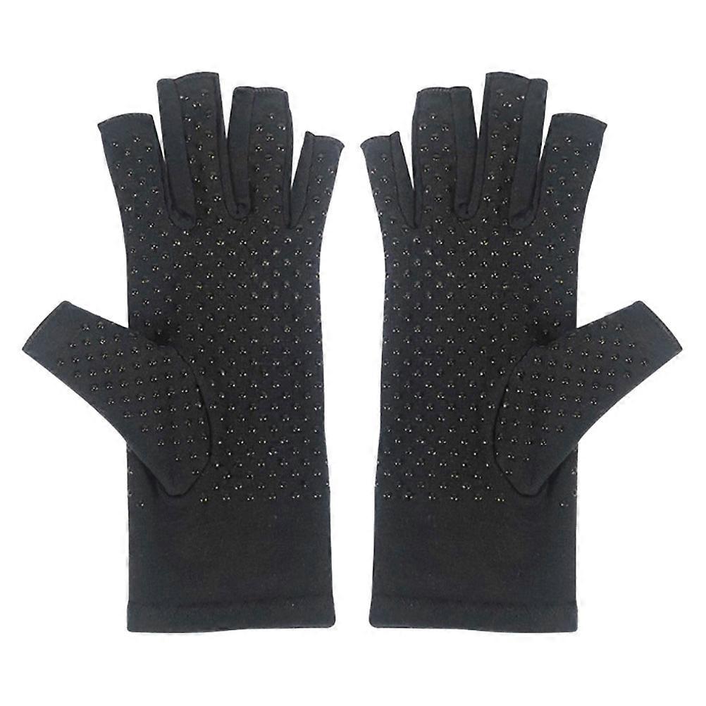 Men's Cycling Gloves Hiking Riding Gloves Simple Fashion Style Anti Slip Black 1Pair