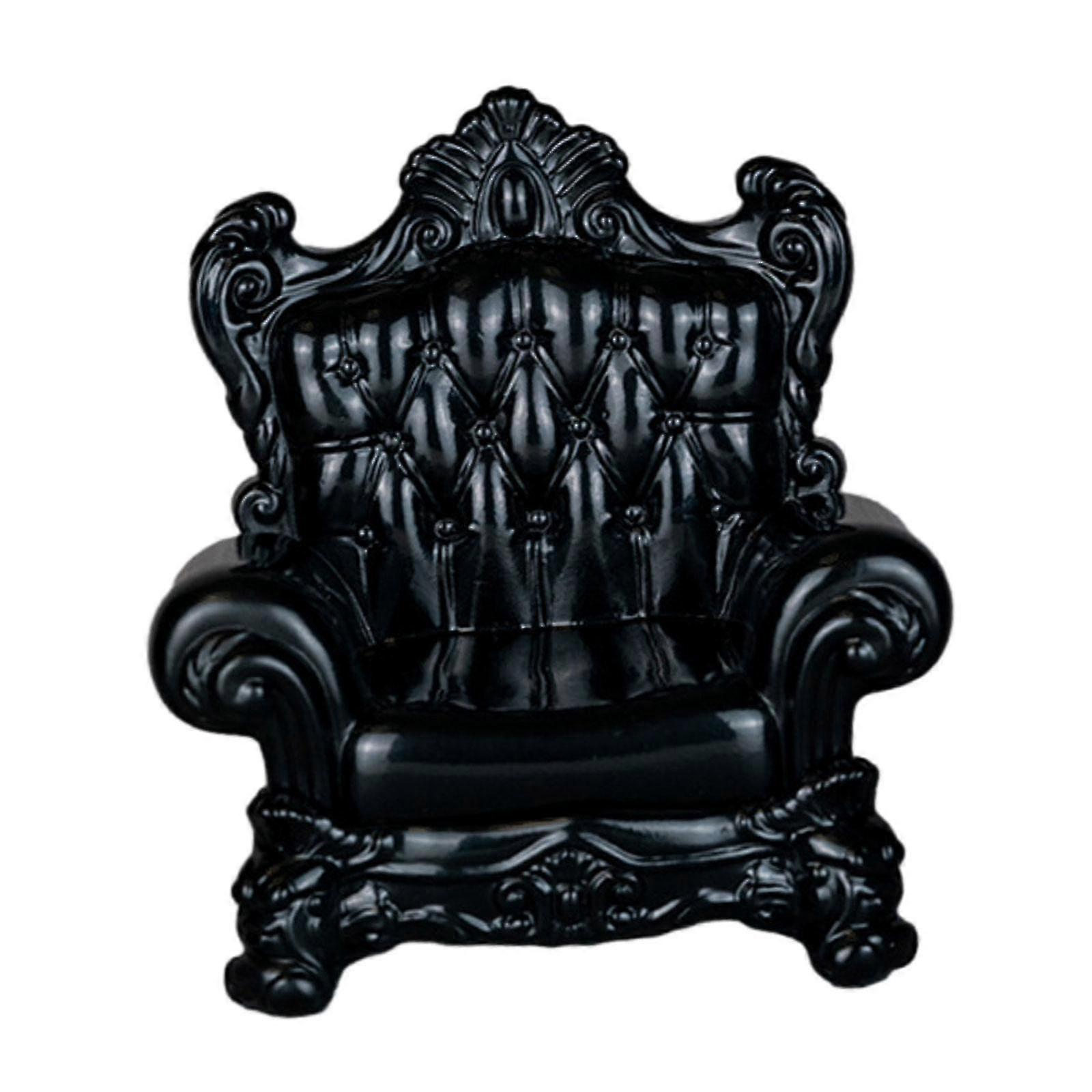 1:12 Scale Sofa Couch Model, Mini Sofa Chair, Armchair Craft, Miniature Living Room Furniture for Tiny Scene Decor