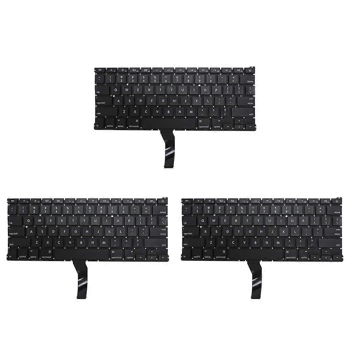 3X New US English A1466 A1369 Keyboard for Air 13 Inch 2011 2012 2013 2014 2015 Year Laptop Replacem