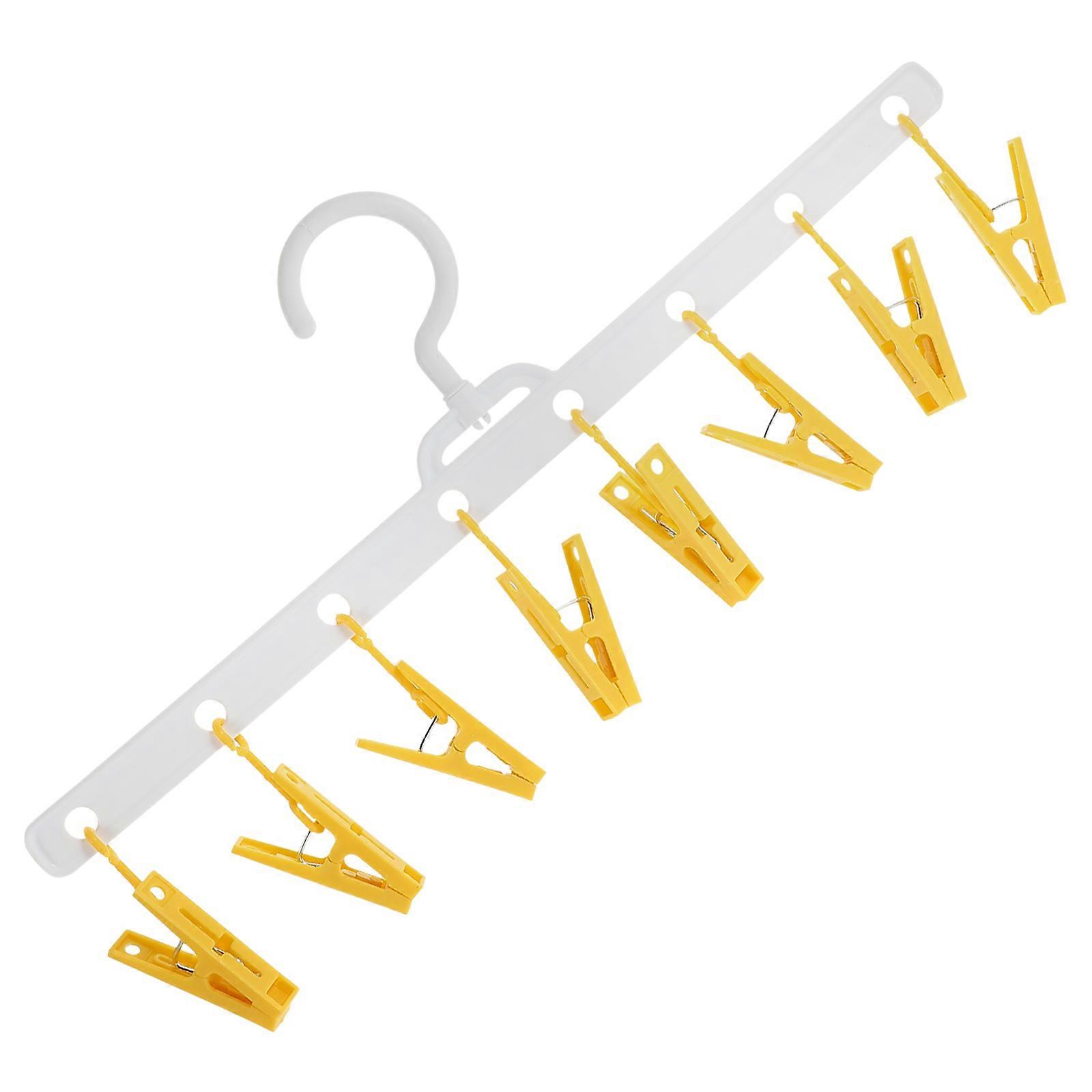 Clothing Organizer Hat Hanger Rack Rectangular Plastic Hat Hanger For Household Users 1Set