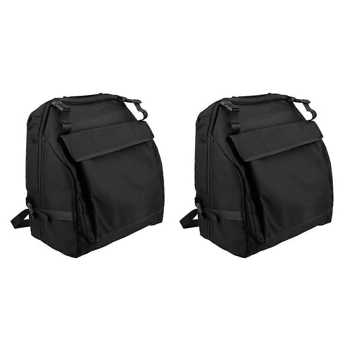 Black Oxford Cloth Accordion Case Storage Bag for 48 Bass Accordion