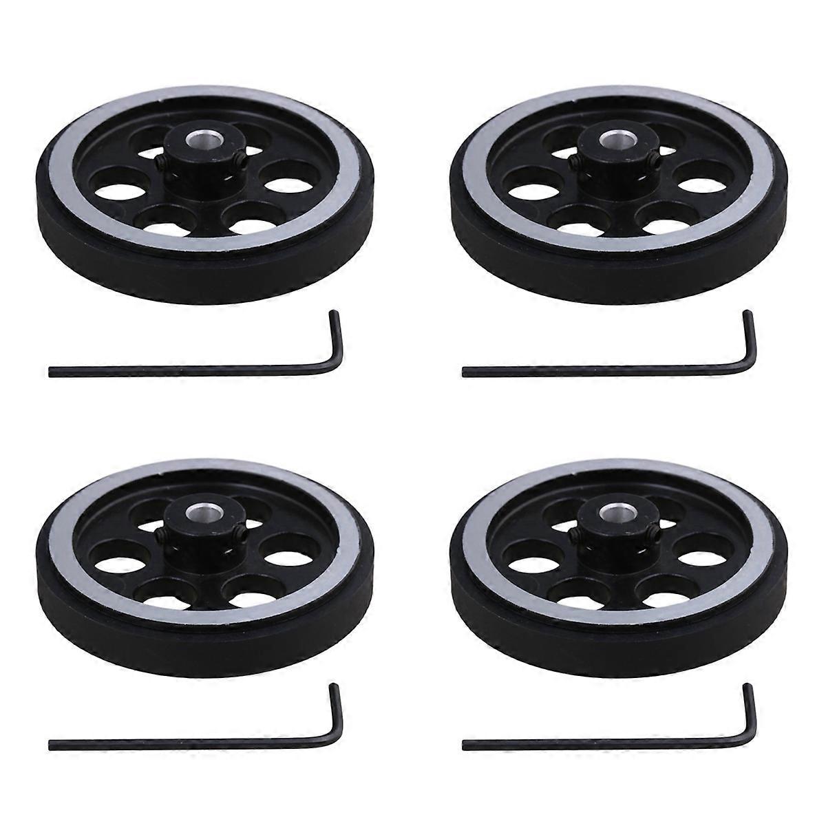 200X6mm Industrial Aluminum Rubber Measuring Rotary Encoder Wheel