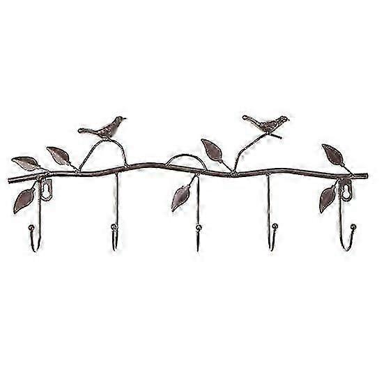 Clothes Hooks Convenient Ergonomic Design Reusable Wonderful Add Ambient Bird Leaf Organizer Hook for Office