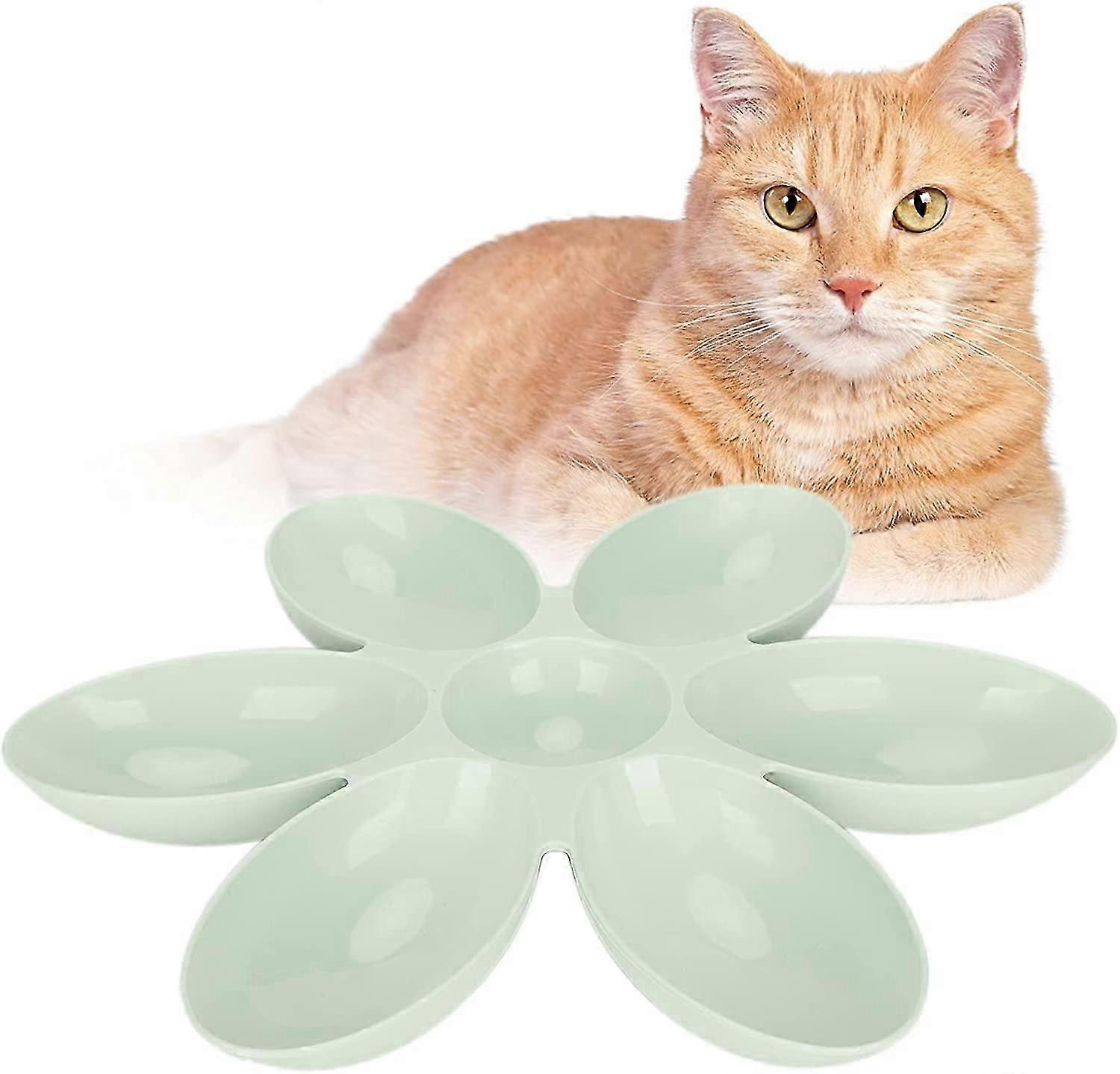 Katzenfutter- und Wassernapf, Katzenfutternapf in Lebensmittelqualität für Futter und Wasser (grün)