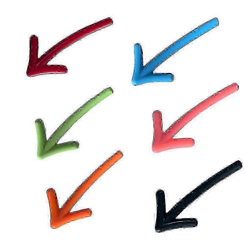 6pcs冷蔵庫マグネット矢印ステッカーホワイトボードメッセージホルダーキッチンの装飾