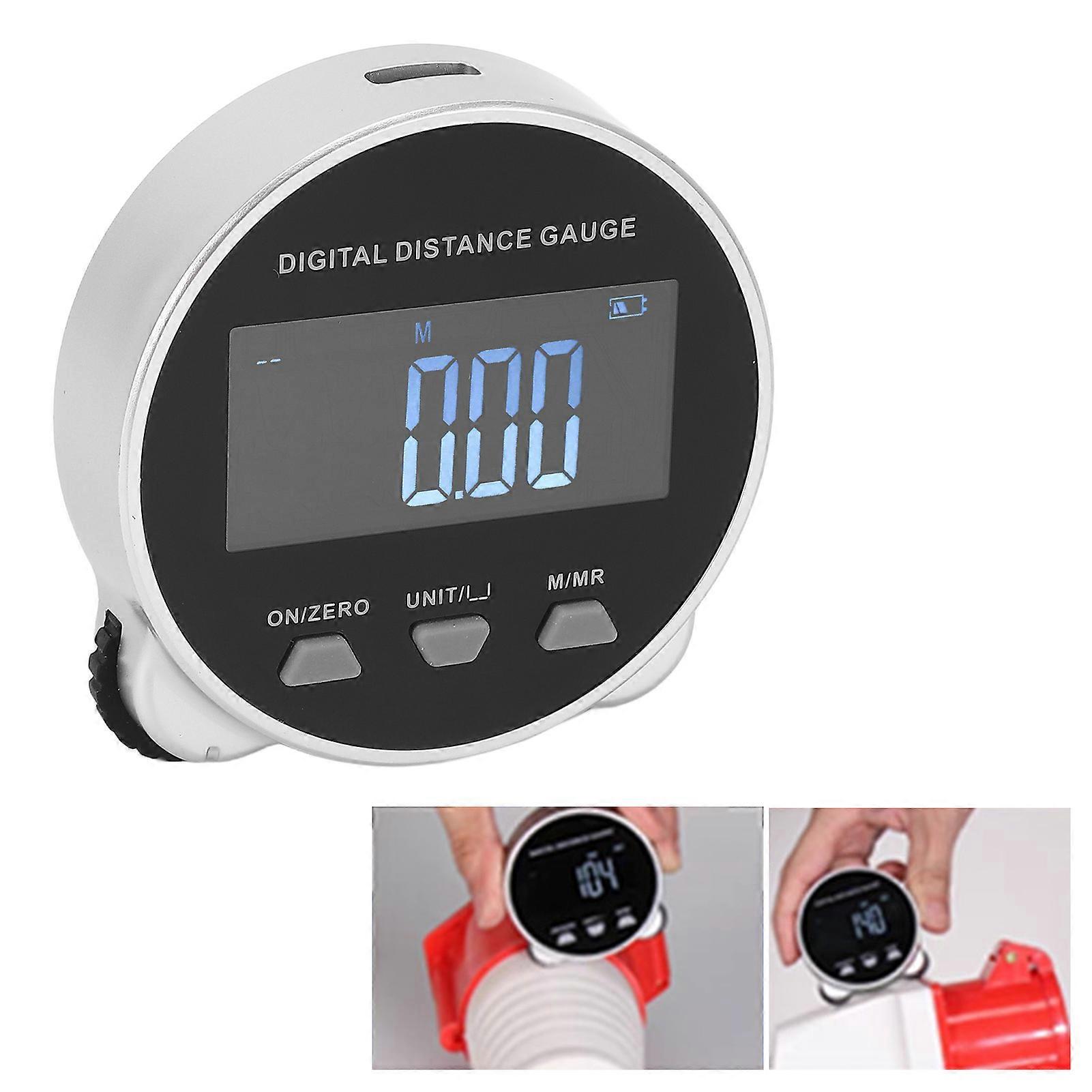 Jauge de distance numérique Rechargeable LCD Écran électronique Longue Distance Roulant Outil De Mesure 