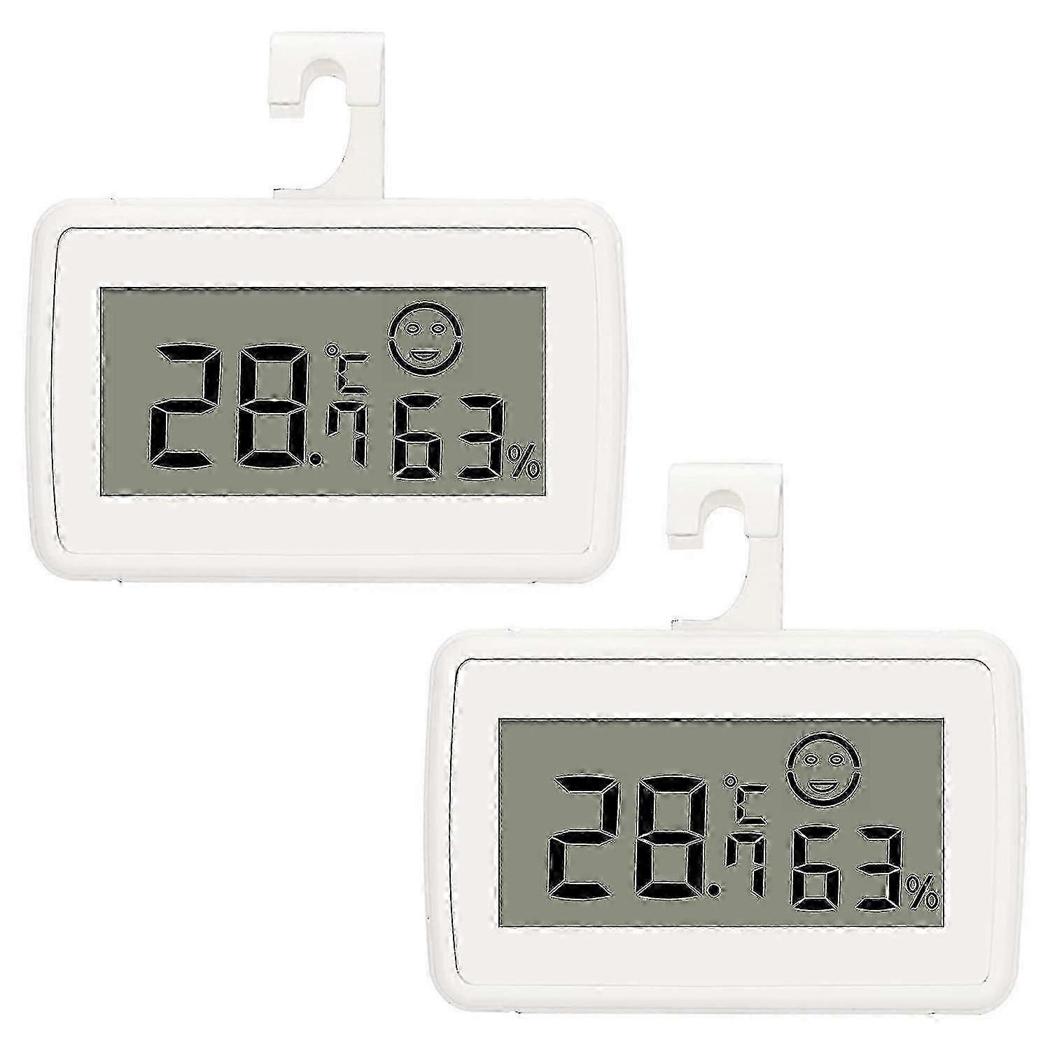 Mini Digital LCD Thermometer Hygrometer mit Max/Min Aufzeichnung (2 Stück)