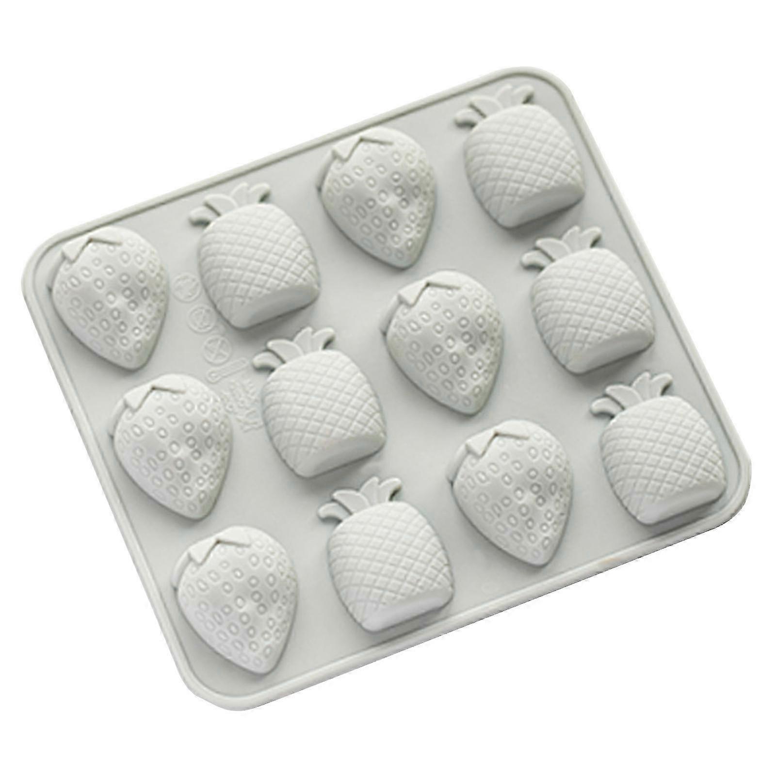 3D Pineapple Strawberry Chocolate Candy Mold Polymer DIY Craft Molds