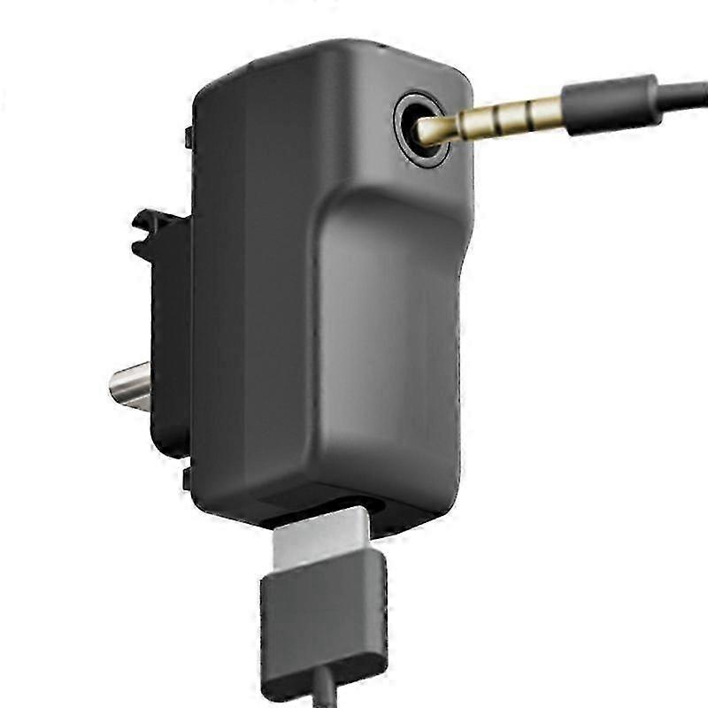 Upgraded Mic Adapter for Action Camera External Microphones with Charging Accessories for Compatible Devices
