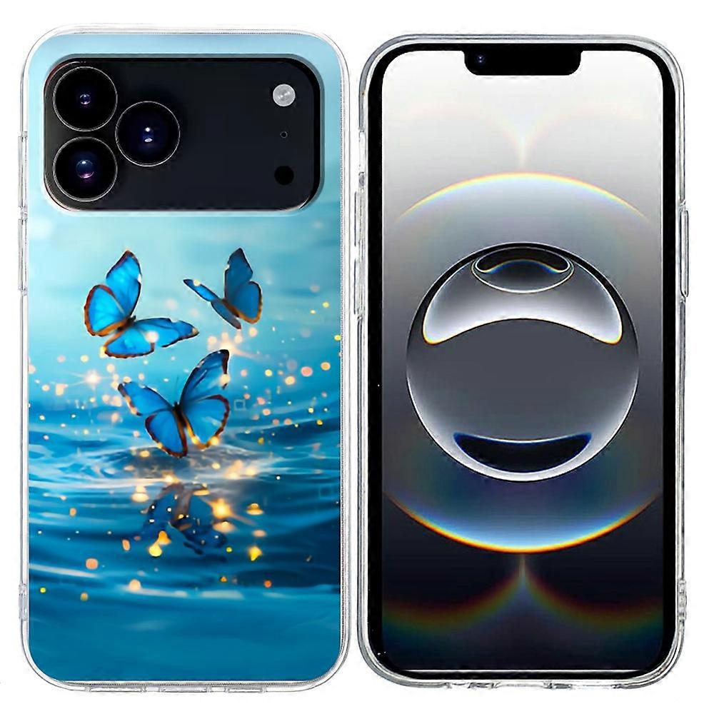 Compatible For iPhone 17 Pro Max Case Pattern Printing Shockproof Soft TPU Phone Cover