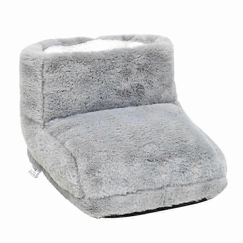 Unisex Electric Heated Foot Warmer Plush Boots for Winter Home Office
