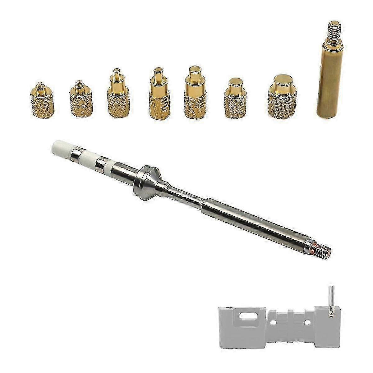 Heat Set Insert Tool M2 M3 M5 M6 M7 M8 Hot Melt Brass Knurled Nut Embedded Tip Adapter Kit for 3D Printing