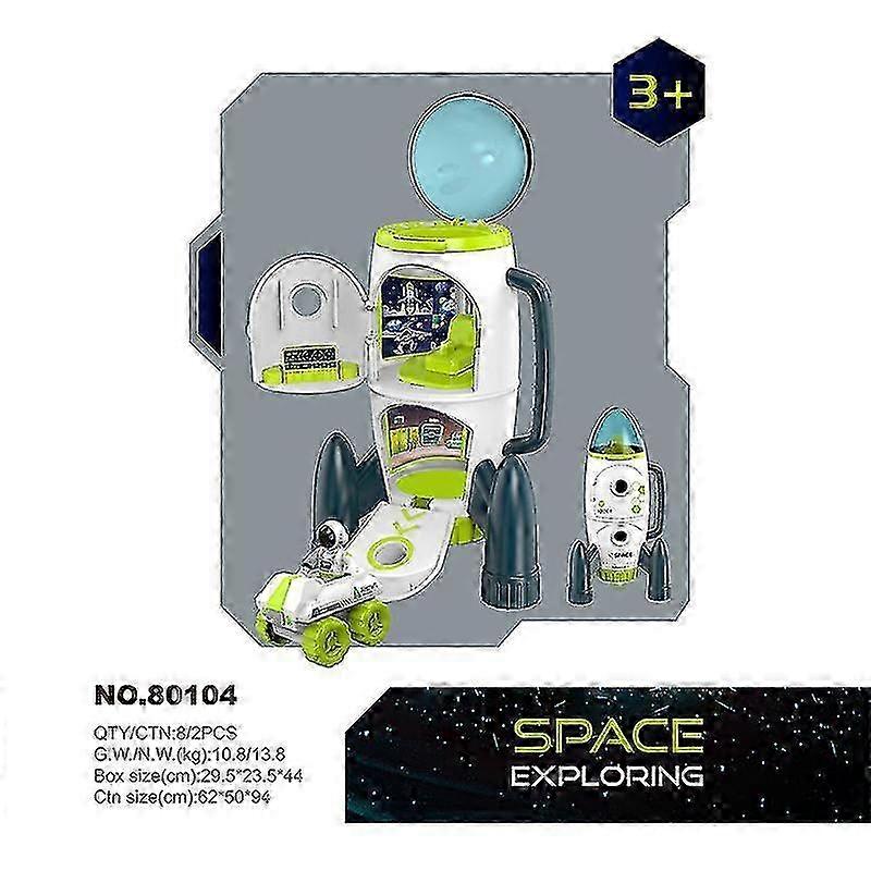 Acousto Optic Space Rocket Toy Astronaut Spaceship Model Shuttle Space Station Aviation Series Child Gift