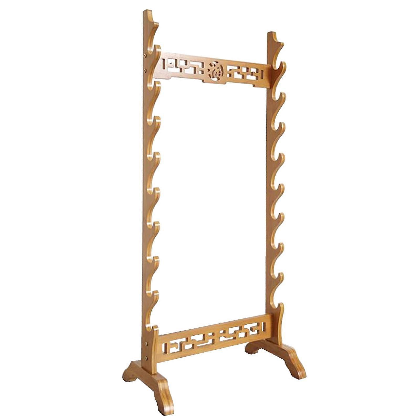 Sword stand, 5–12 tiers, floorstanding display for weapons and flutes