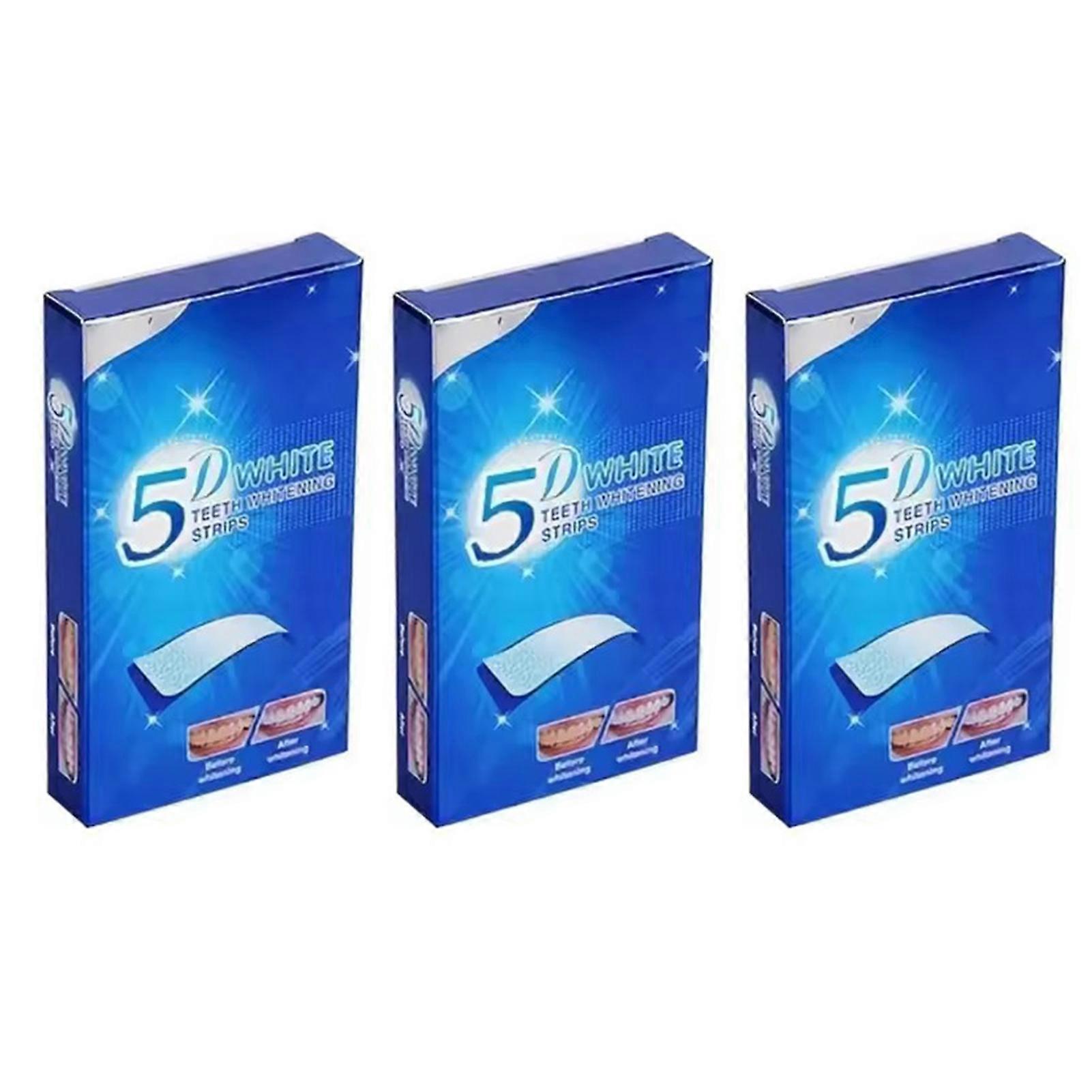 5d Anti-Sensitive Teeth Whitening Strips - Professional Formula to Protect Tooth Enamel, Quickly Remove Tooth Stains
