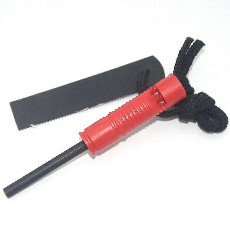 Outdoor 2-in-1 survival whistle, multifunctional magnesium bar, emergency flint fire stick fire maker