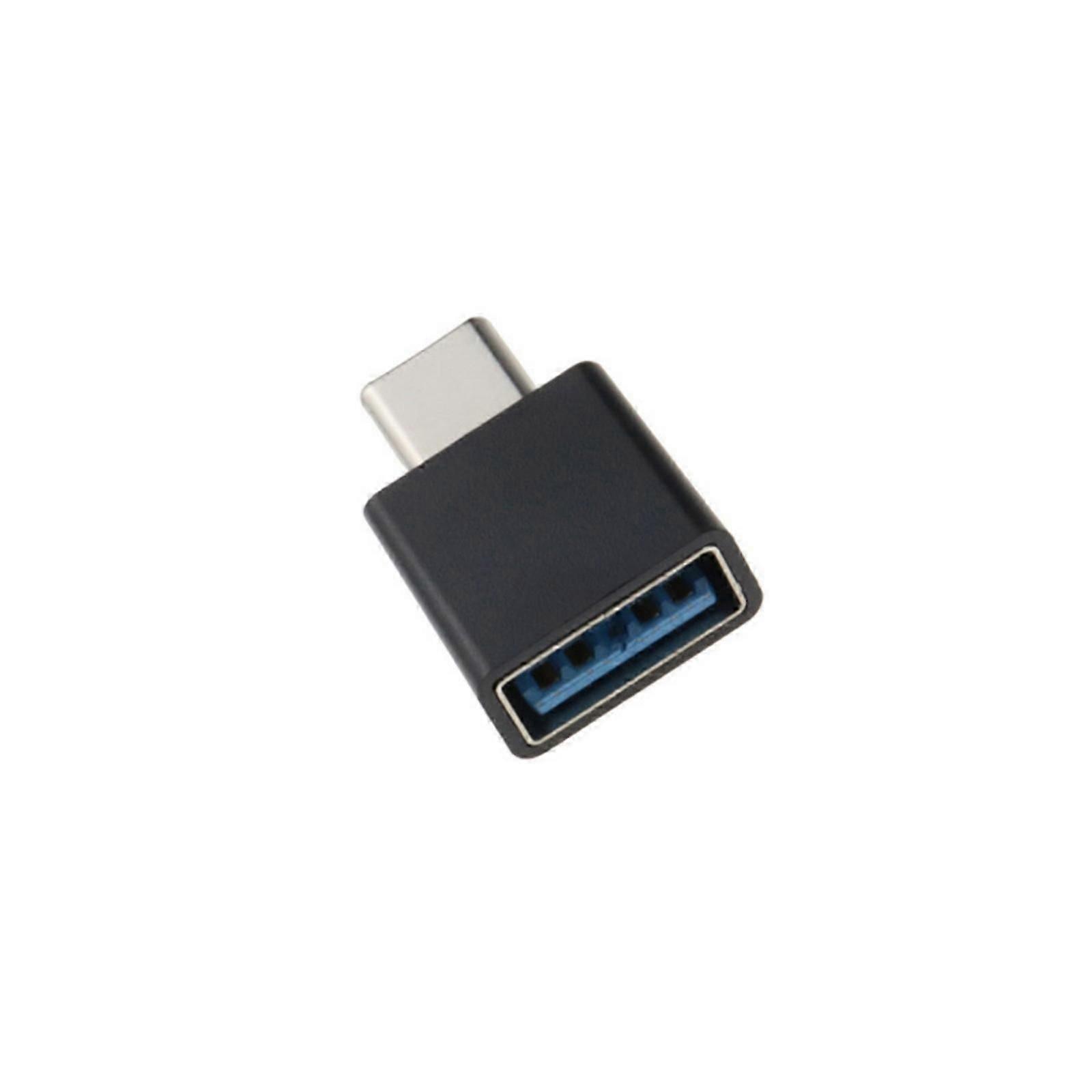 USB to Type C Adapter Converter for Support OTG Card Reader Functions Easy Data Transfer Between Phones External Storage  Black