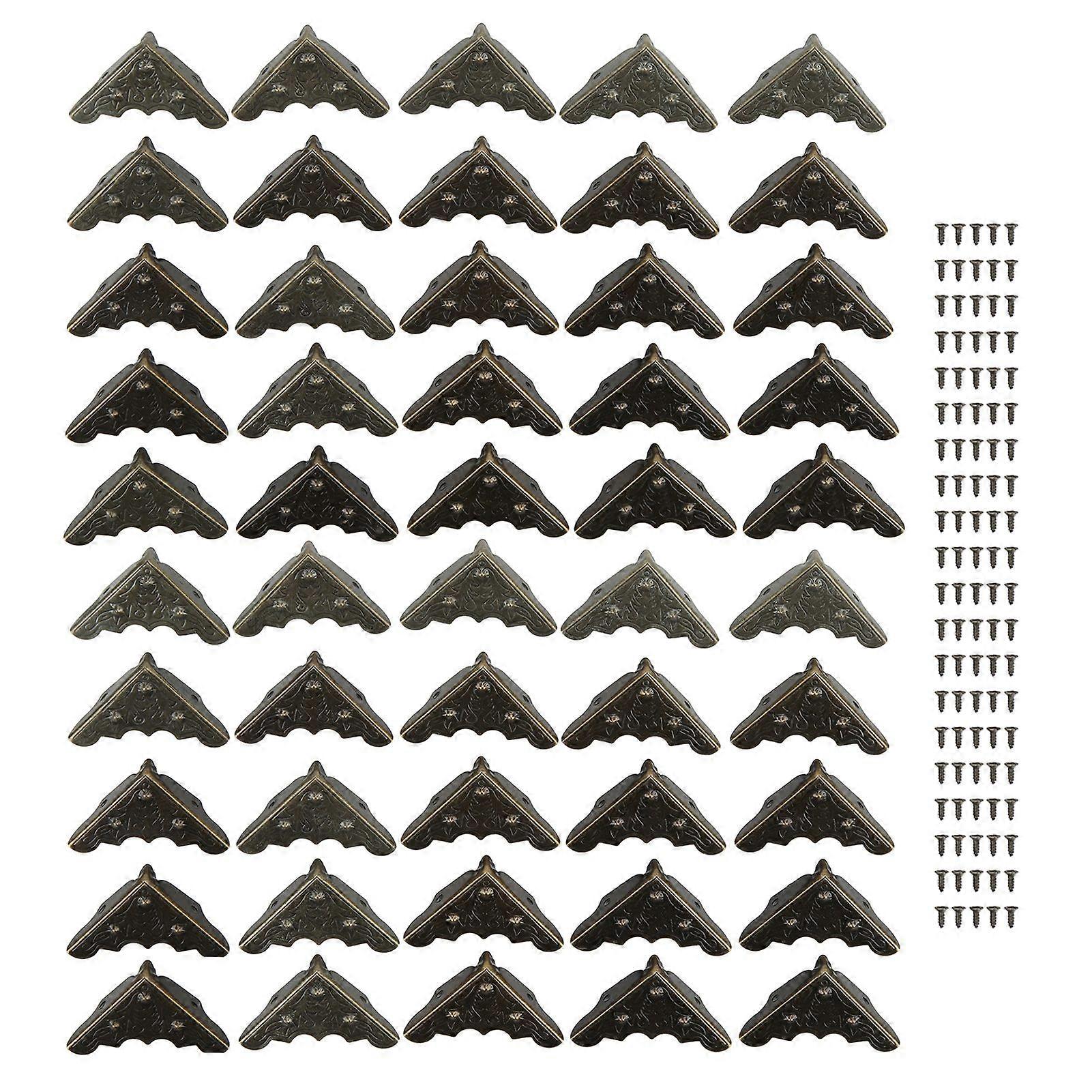 2025 Latest Model  50Pcs Metal Corner Protector Retro Style Wide Application
