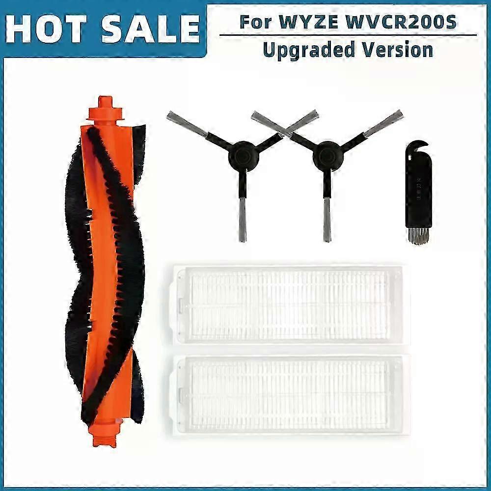 Replacement Accessories for Compatible Robot Vacuum Cleaner - Main Side Brush, Hepa Filter, Brush Cover