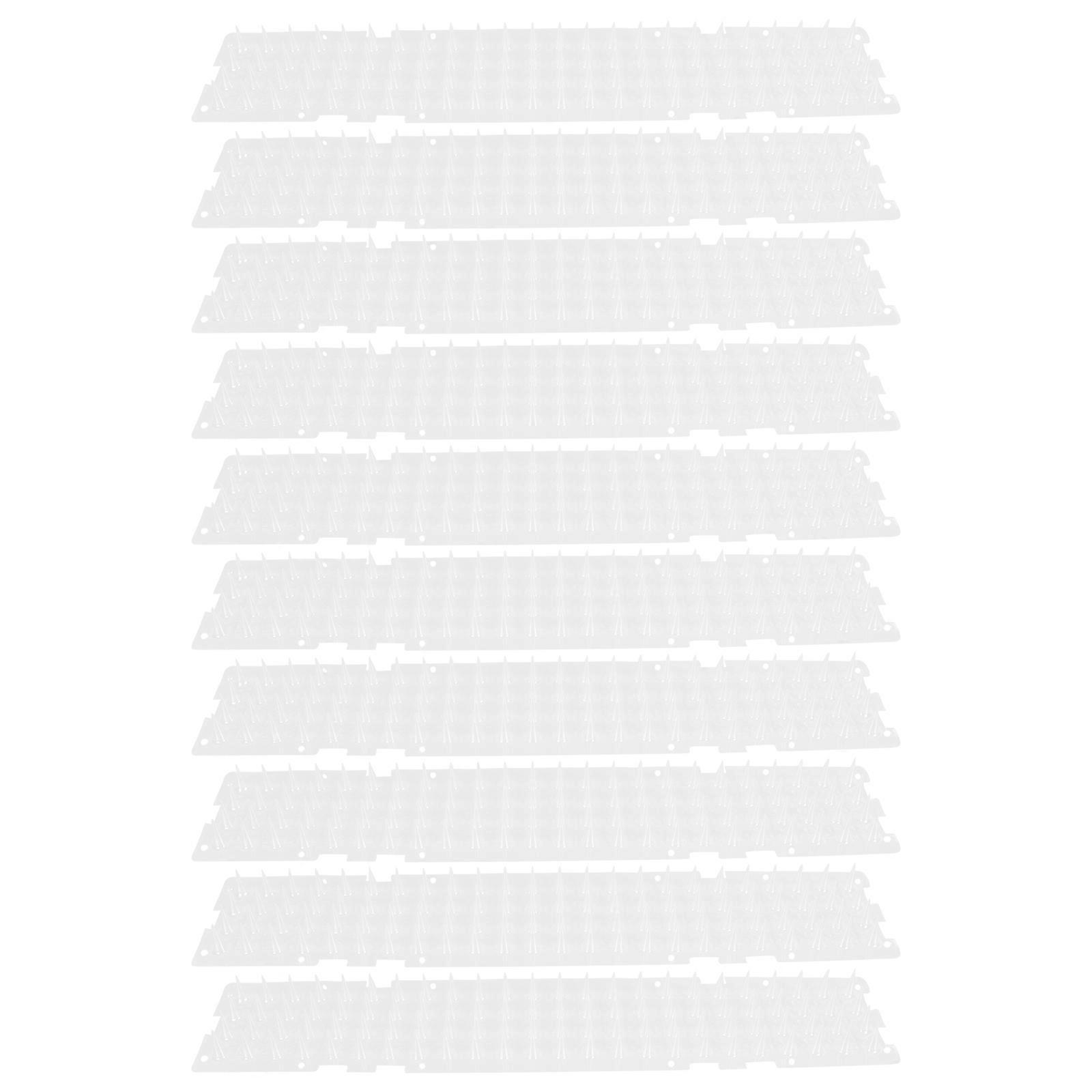 Cat Prickle Mats 10pcs Durable Cat Deterrent Spikes for Garden, Balcony & Indoor Use to Prevent Digging Damage Lightweight & Easy to Install
